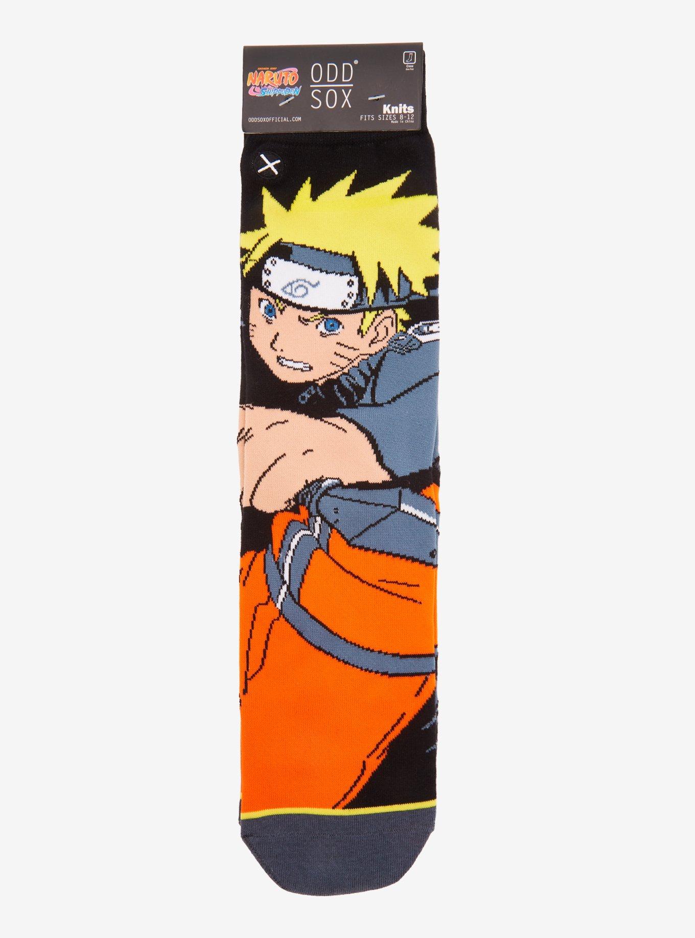 Odd Sox Naruto Shippuden Naruto Crew Socks, , alternate