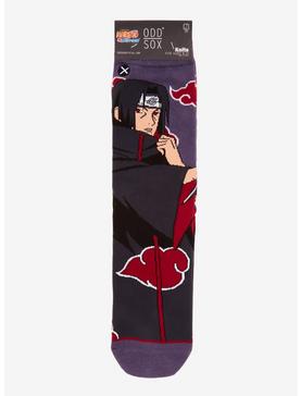 Plus Size Odd Sox Naruto Shippuden Itachi Uchiha Crew Socks, , hi-res