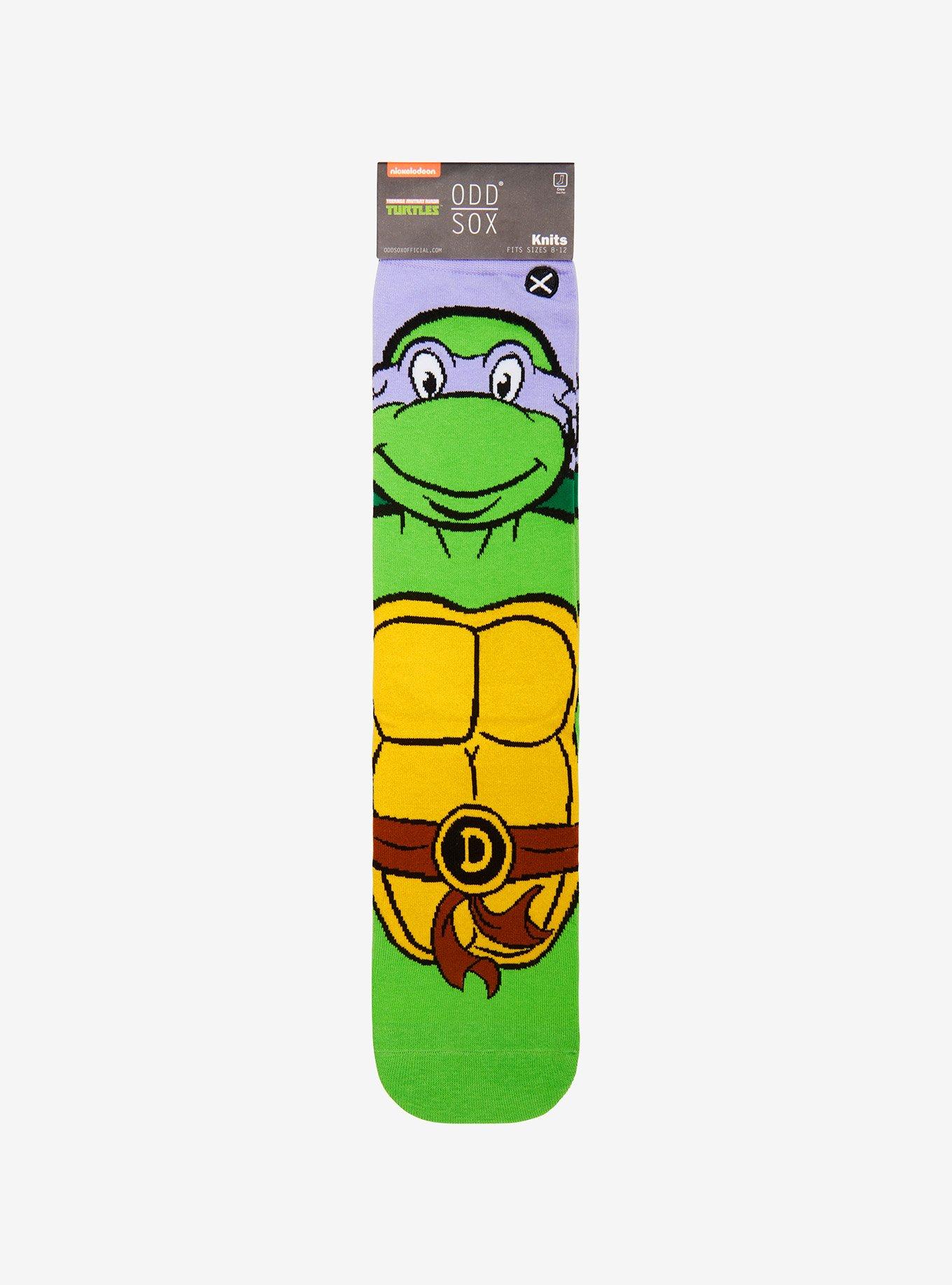 Odd Sox Teenage Mutant Ninja Turtles Donatello Portrait Crew Socks, , alternate