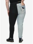 Disney Mickey Mouse Classic Split Mom Jeans Plus Size, MULTI, alternate