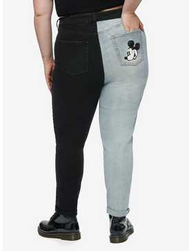 Disney Mickey Mouse Classic Split Mom Jeans Plus Size, , hi-res
