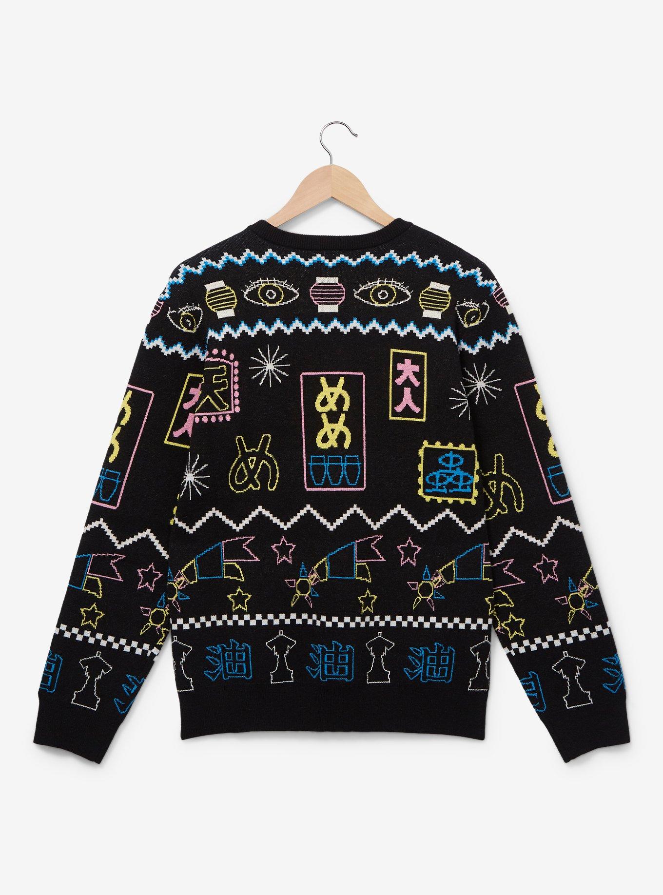 Studio Ghibli Spirited Away No-Face Holiday Sweater - BoxLunch Exclusive, BLACK, alternate