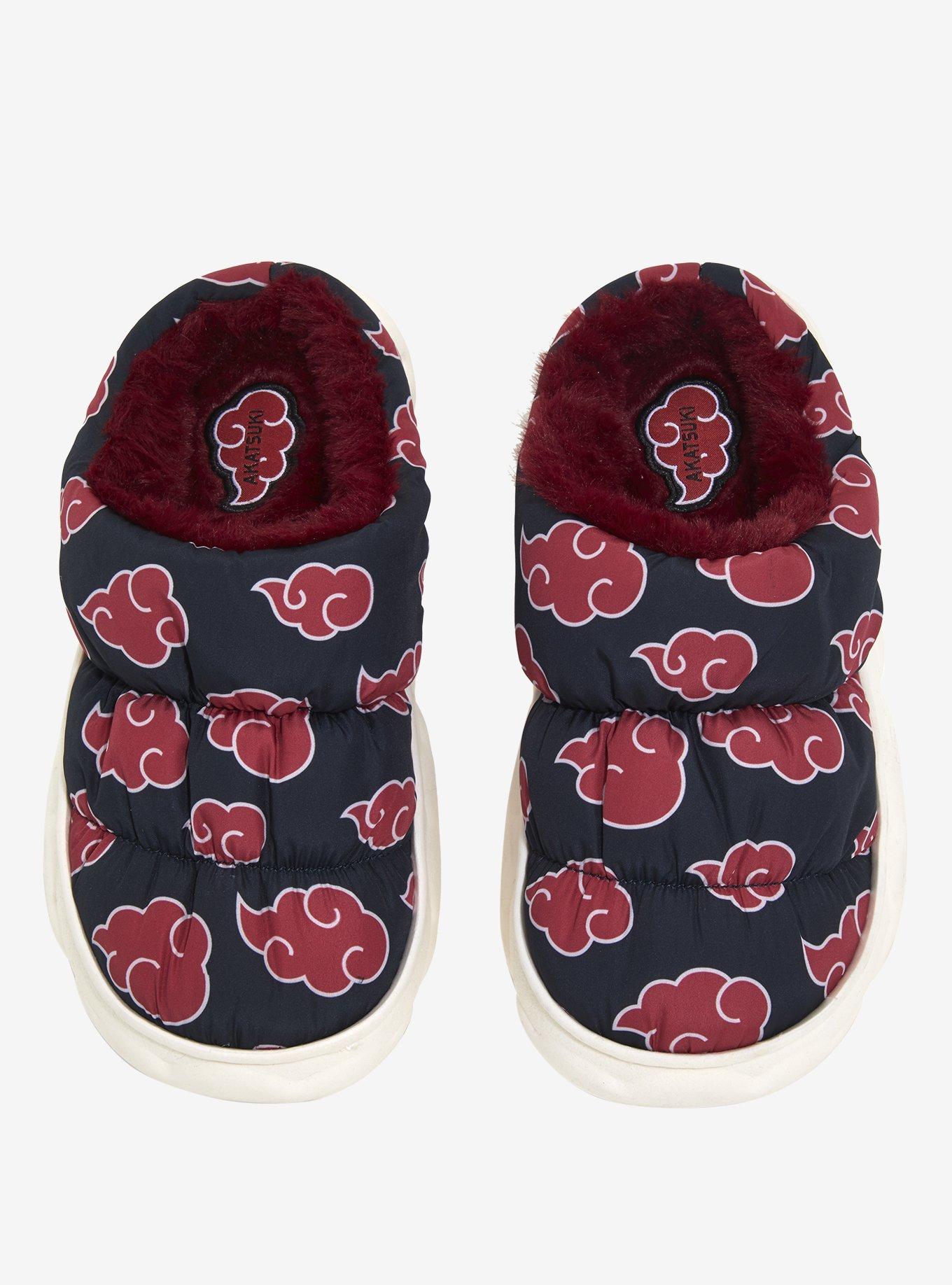 Naruto Shippuden Puffy Fuzzy Slippers, MULTI, alternate