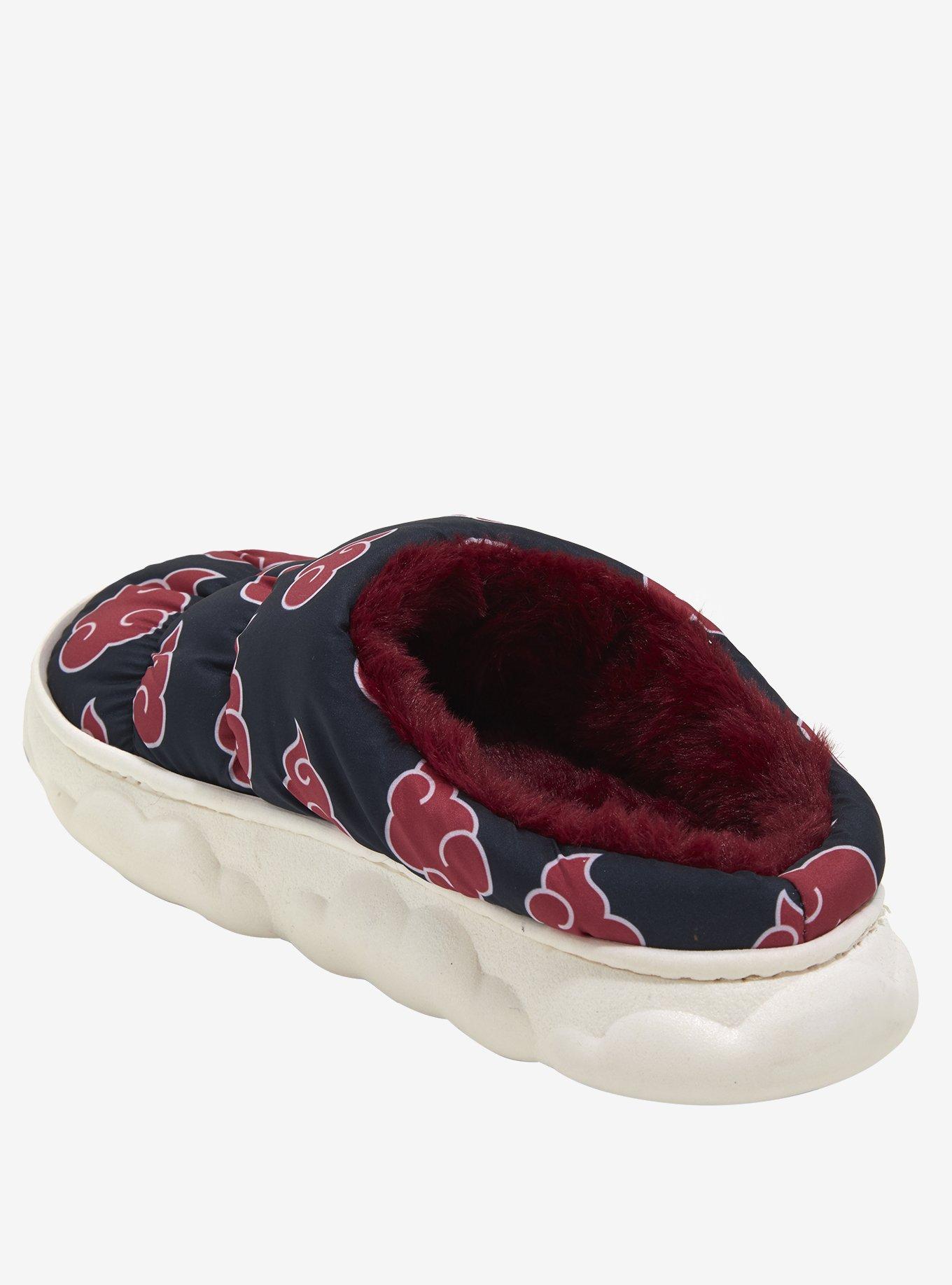 Naruto Shippuden Puffy Fuzzy Slippers, MULTI, alternate