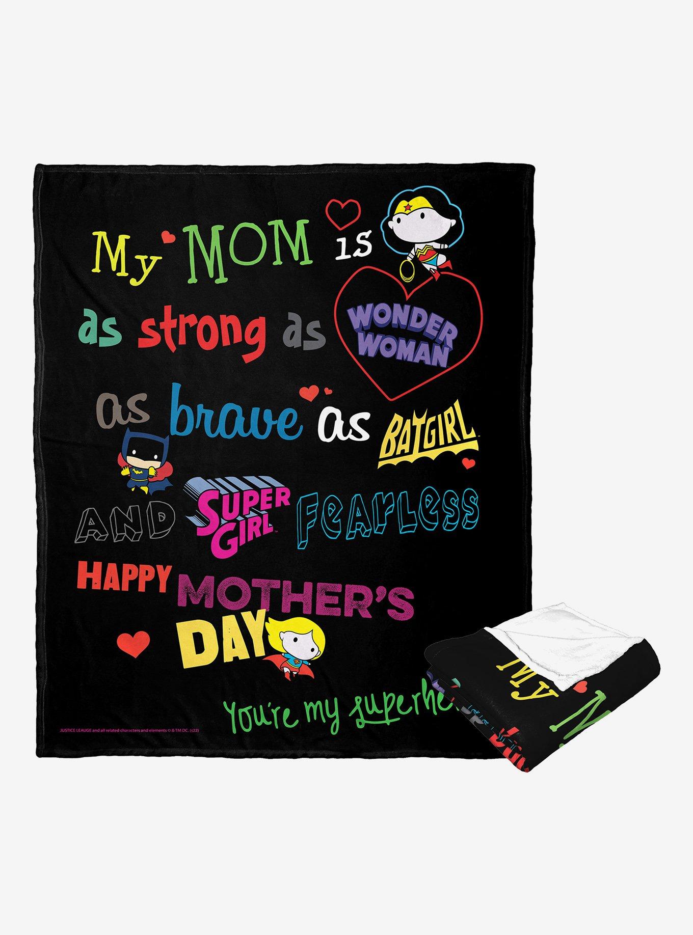 DC Comics Justice League Mom Is Super Blanket, , alternate