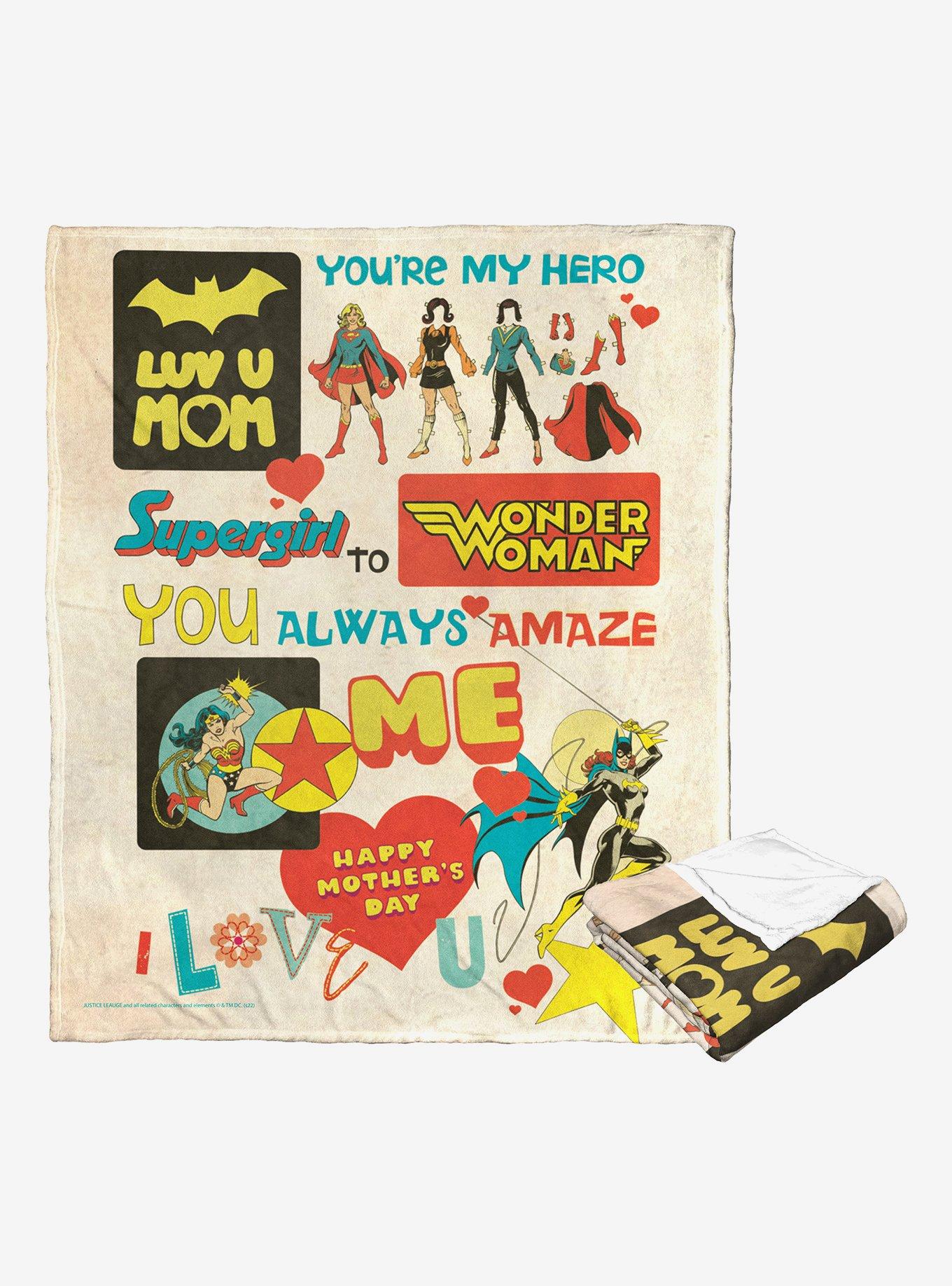 DC Comics Justice League Super Mom Throw Blanket, , hi-res