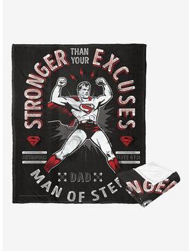DC Comics Superman Stronger Than Excuses Silk Touch Throw Blanket, , hi-res
