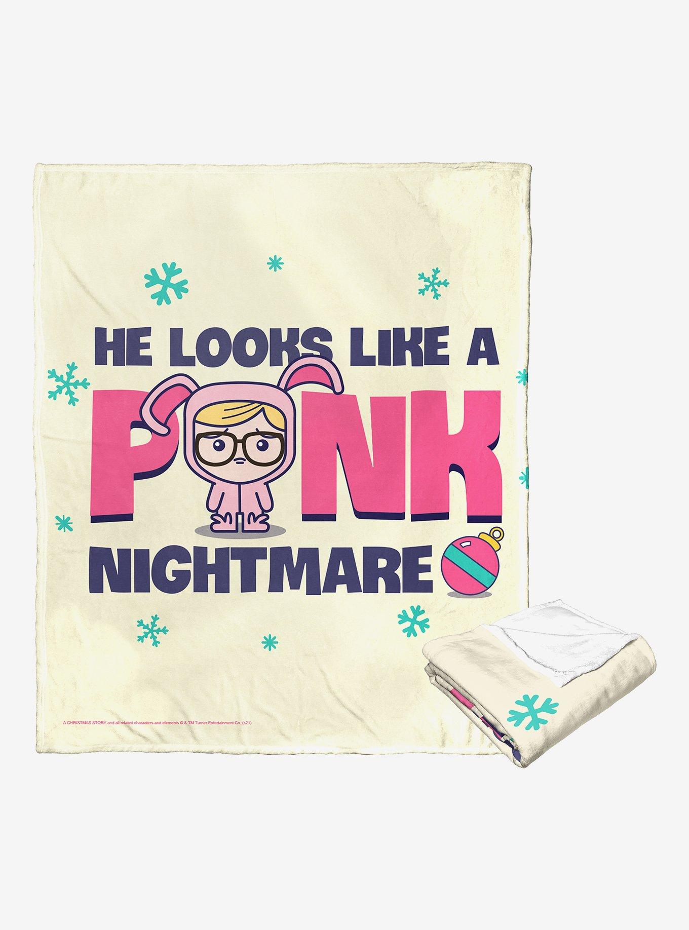 A Christmas Story Pink Nightmare Throw Blanket, , hi-res