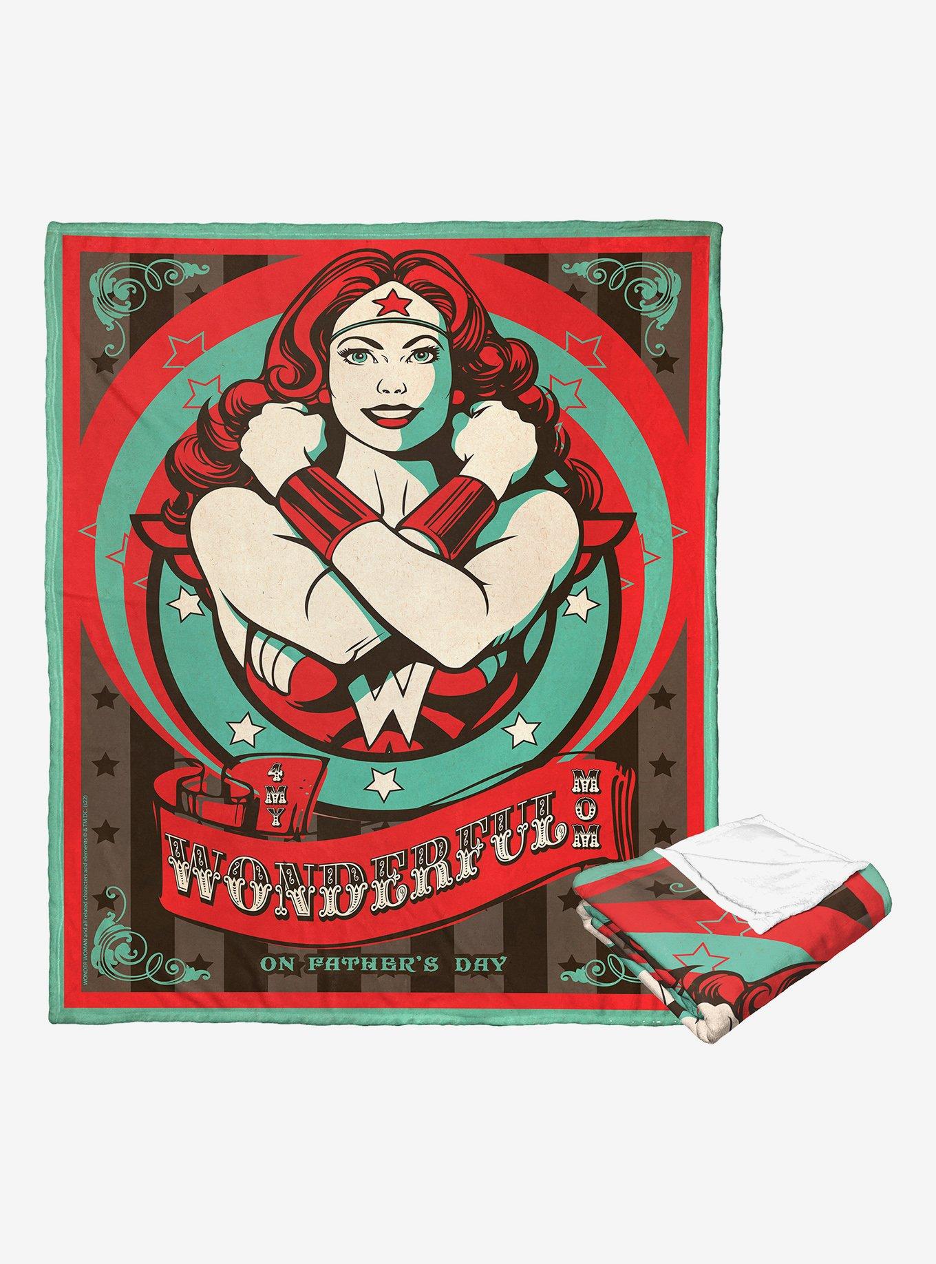 DC Comics Wonder Woman Wonder Parent Throw Blanket, , alternate
