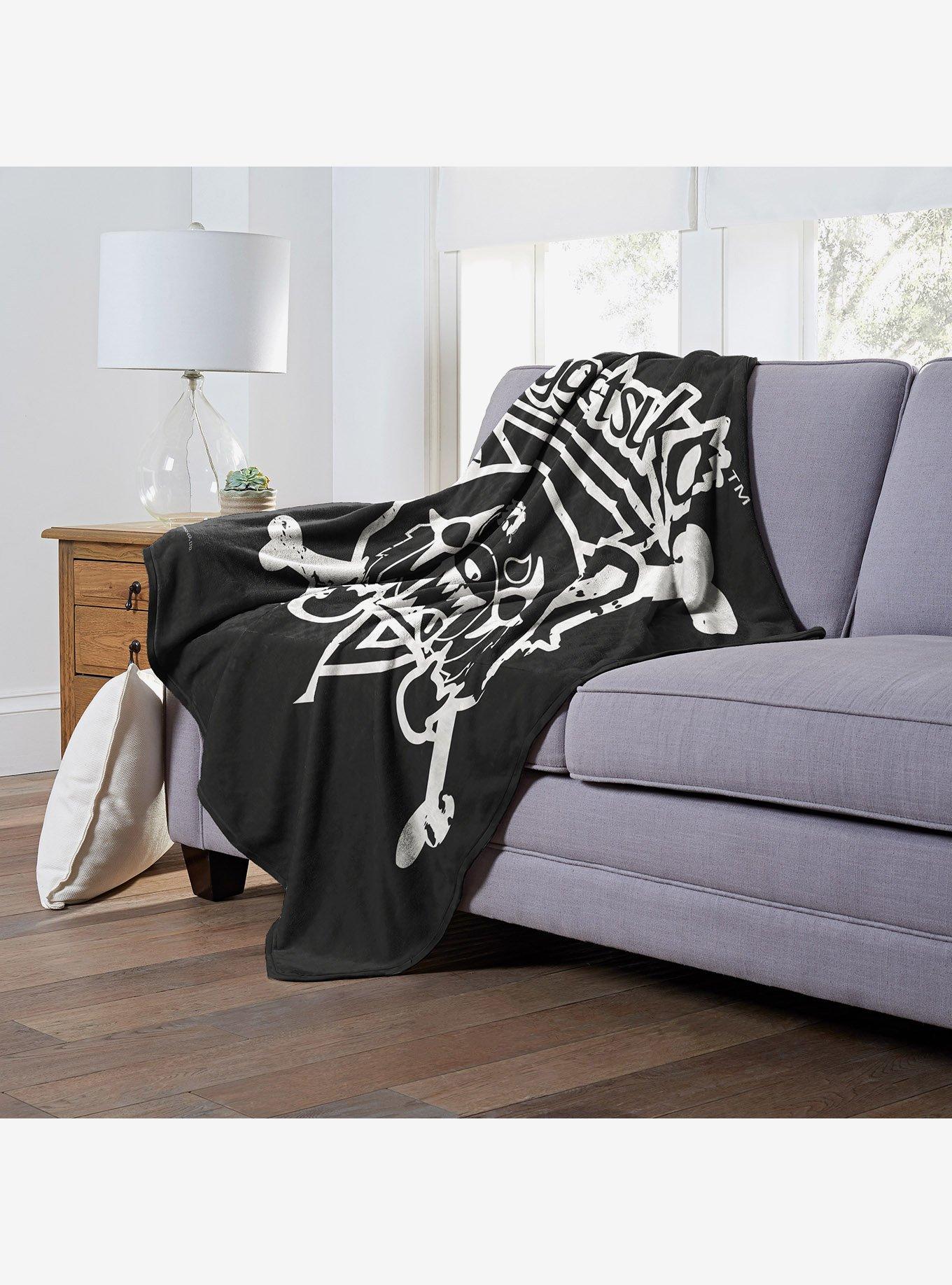Aggretsuko Heavy Metal Silk Touch Throw Blanket, , alternate