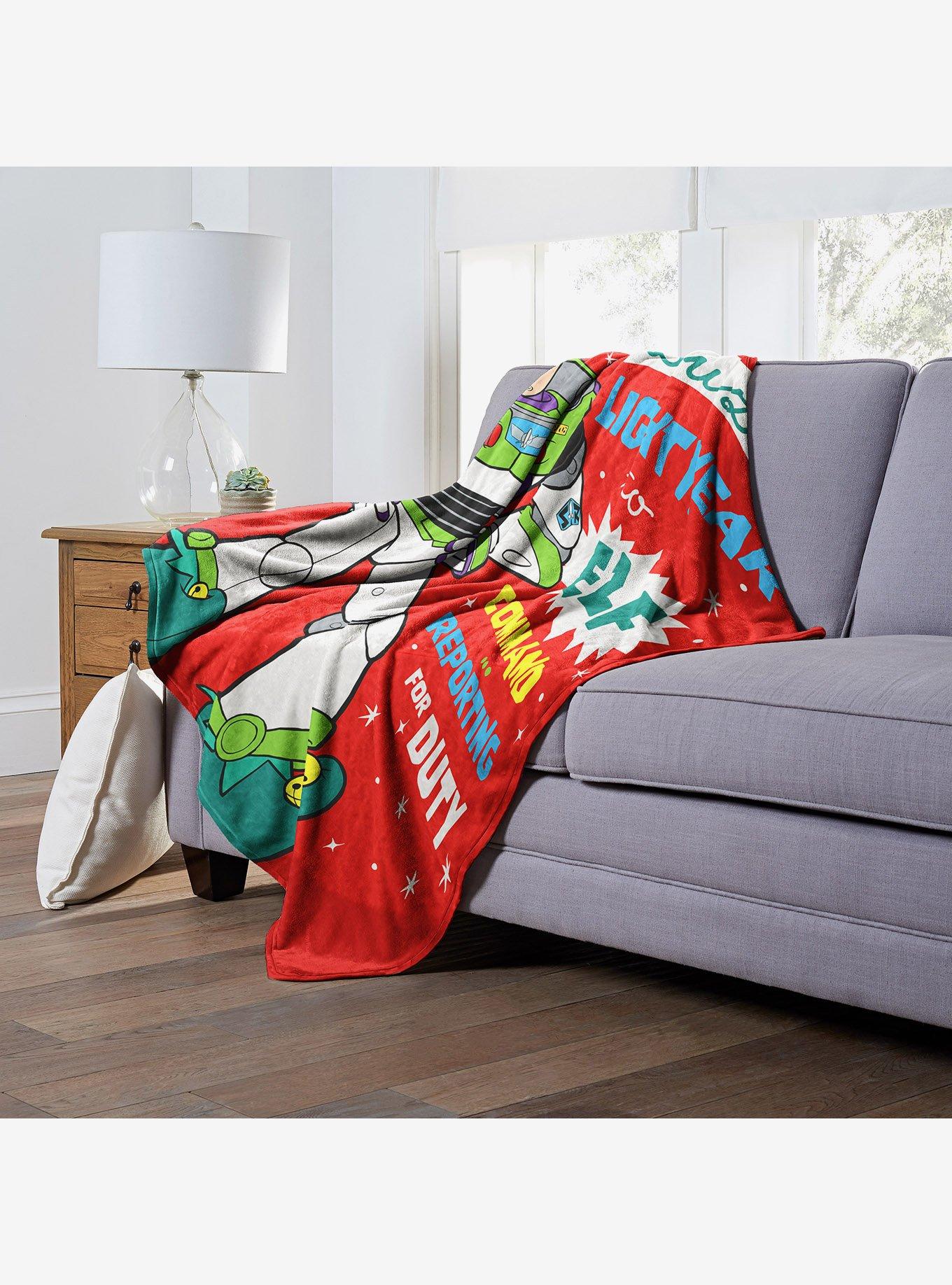 Disney Pixar Toy Story Lightyear Elf Throw Blanket, , alternate