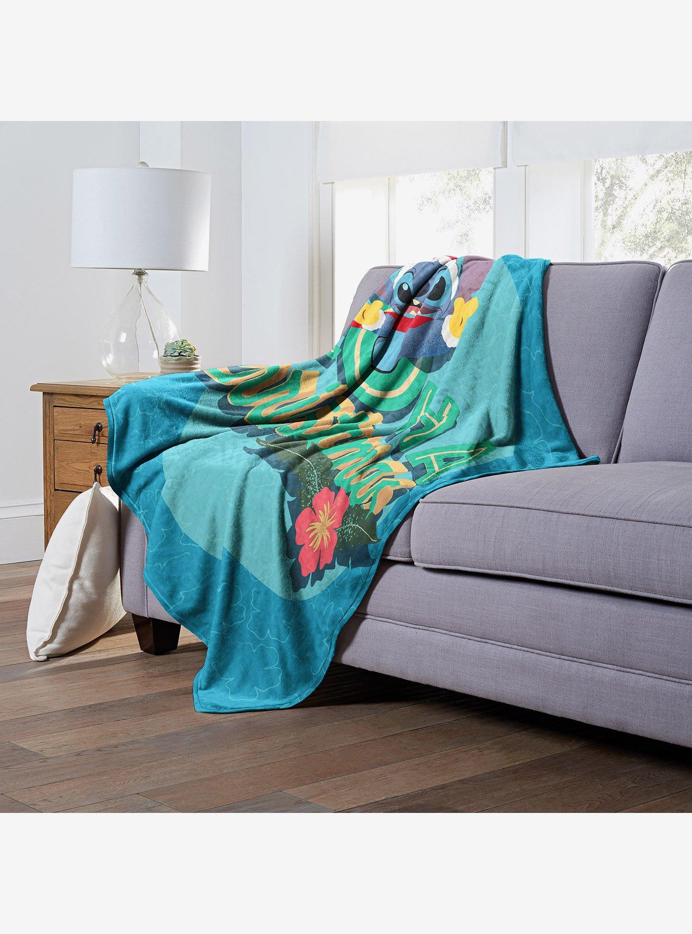 Disney Lilo & Stitch Festive Aloha Throw Blanket, , hi-res