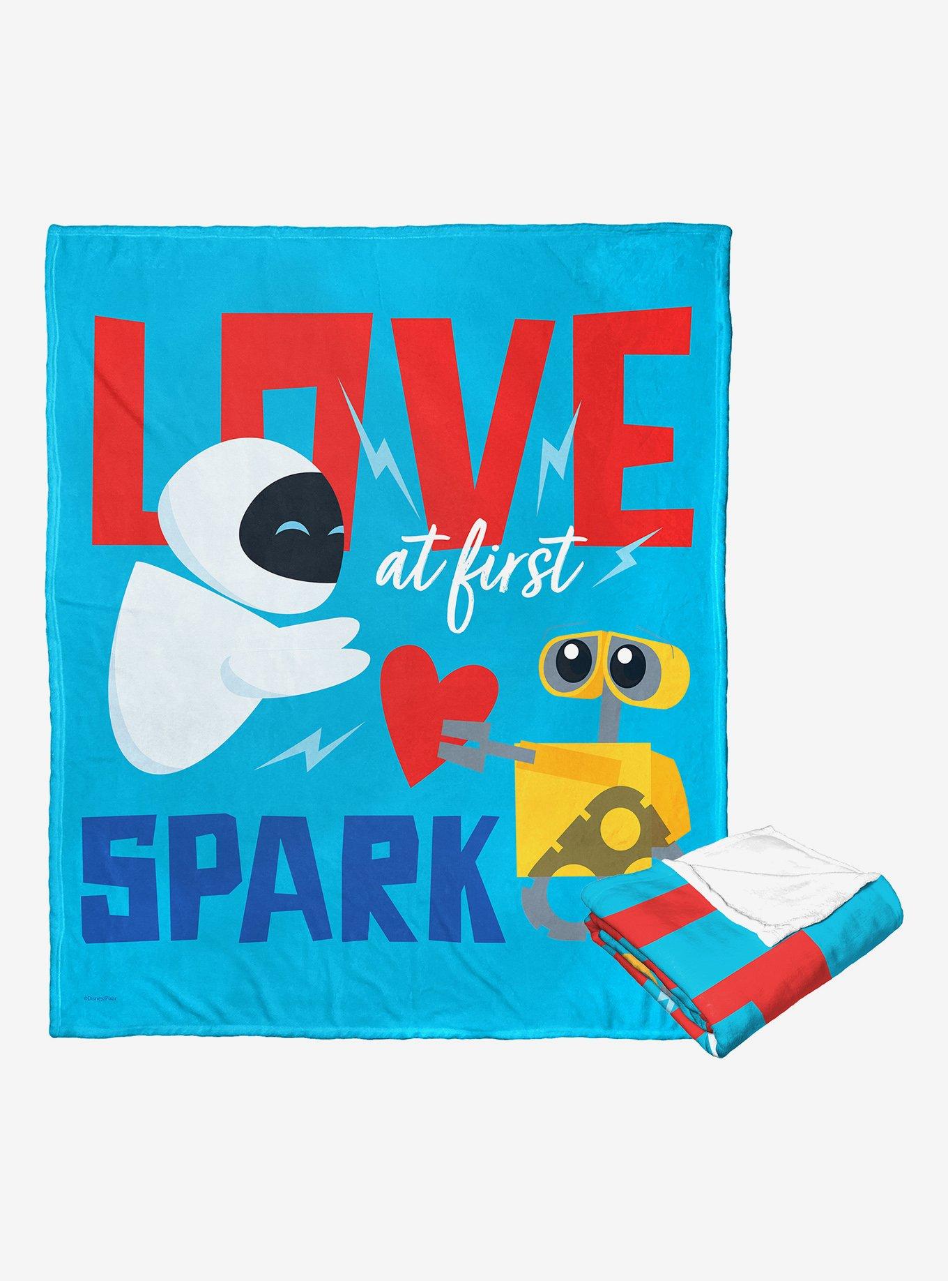 Disney Pixar Wall-E Love At First Spark Throw Blanket, , alternate