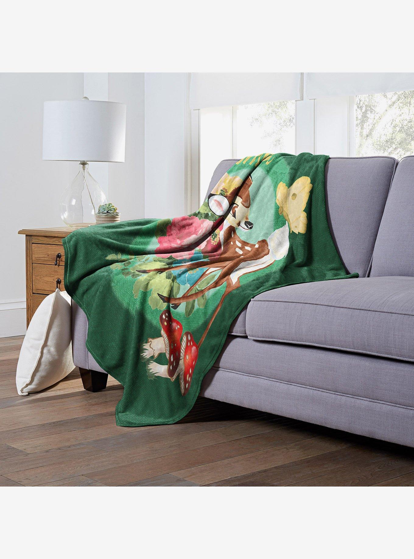 Disney Bambi 80th Celebration Bambi Bouquet Throw Blanket, , hi-res