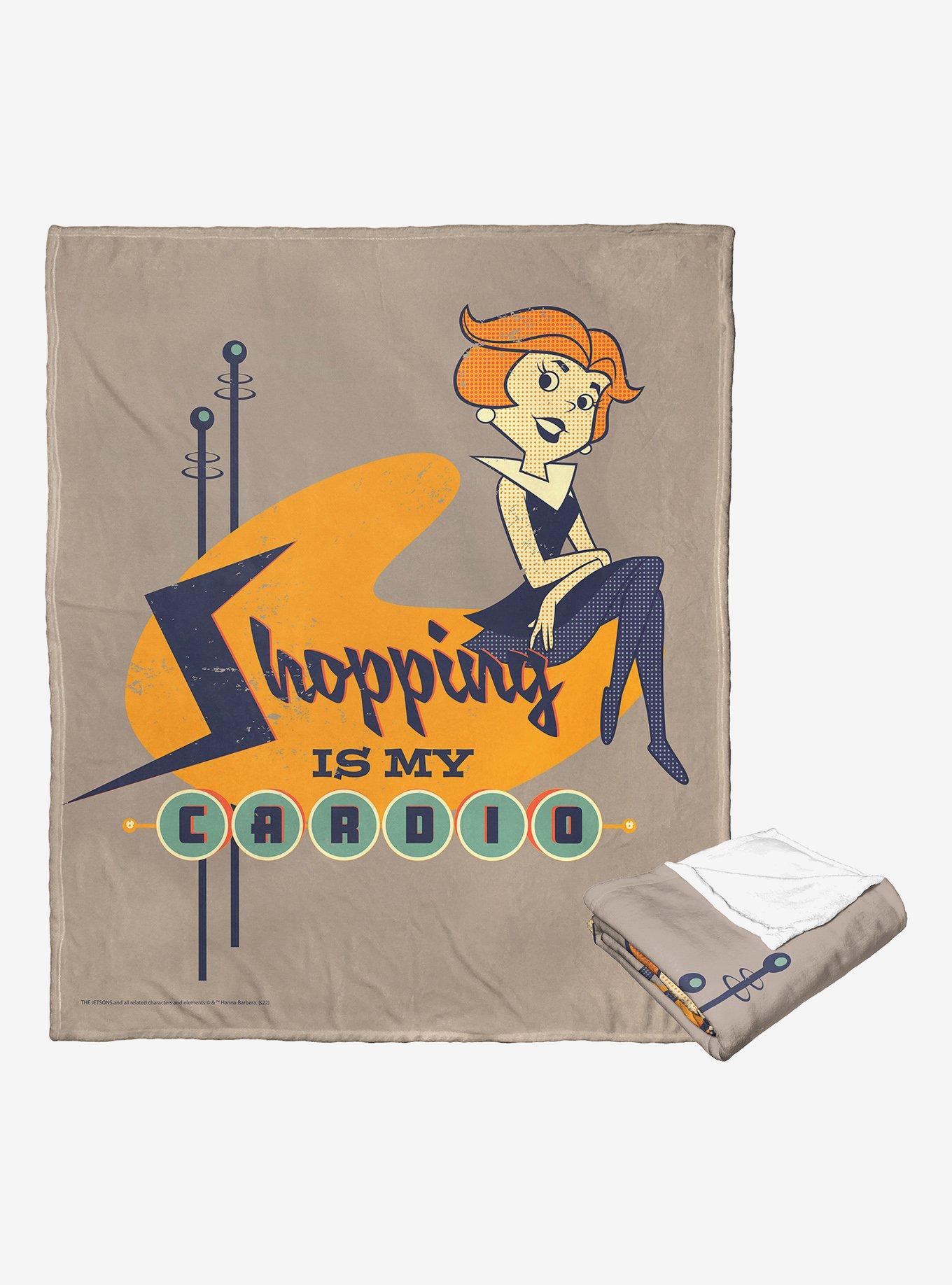 The Jetsons Shopping Workout Throw Blanket, , alternate