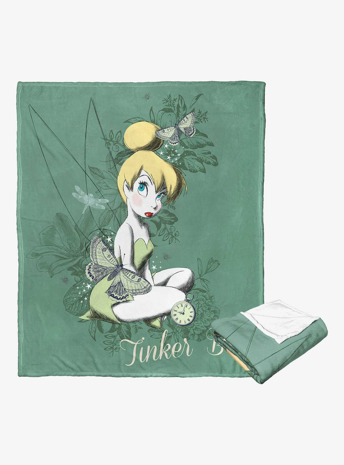 Disney Tinker Bell Forest Pixie Throw Blanket, , hi-res