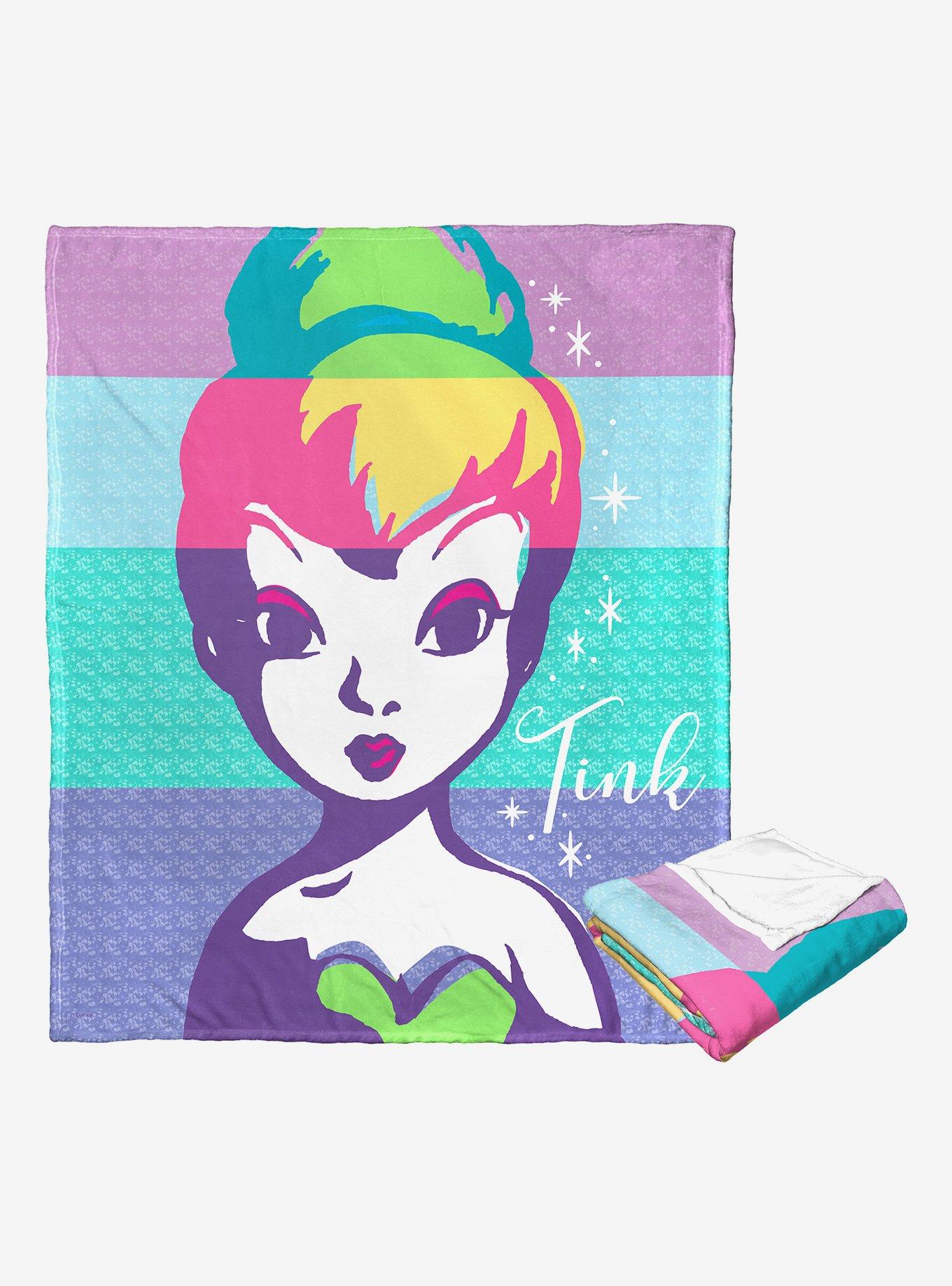 Disney Tinker Bell Rainbow Tink Throw Blanket, , alternate