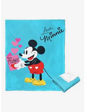 Disney Minnie Mouse Love Minnie Throw Blanket, , hi-res