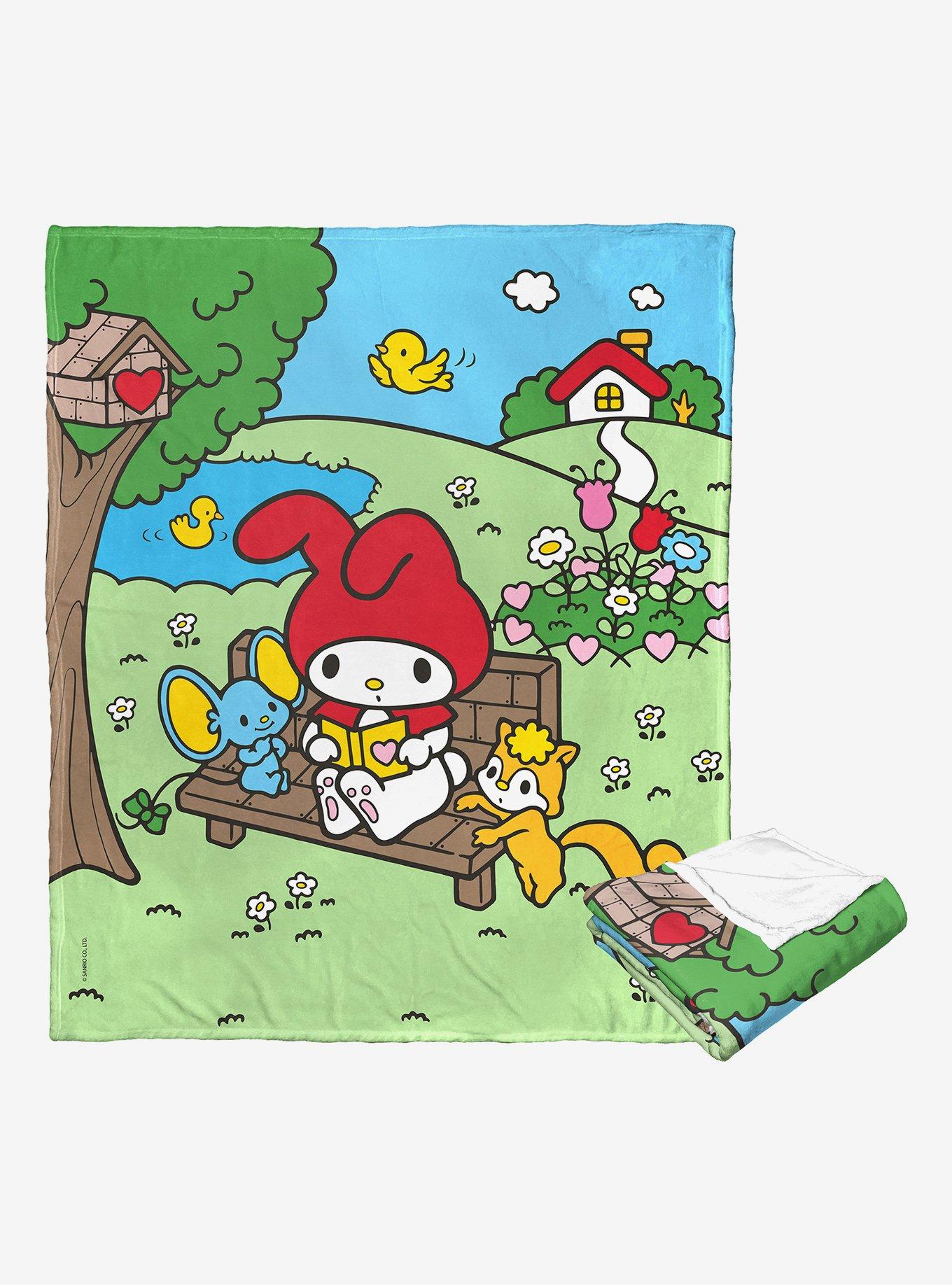My Melody Outdoor Reading Silk Touch Throw Blanket, , alternate