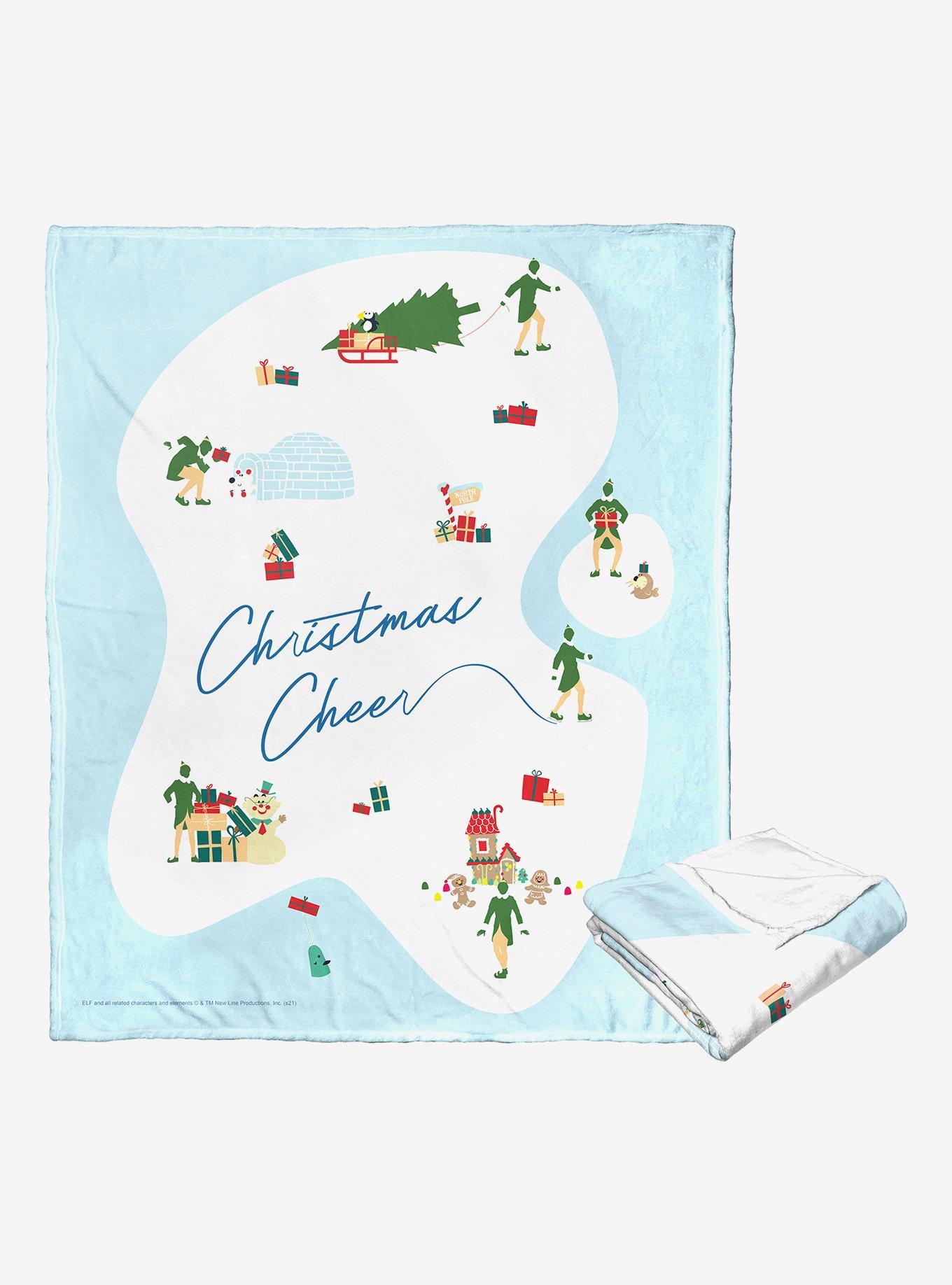 Elf Christmas Cheer Silk Touch Throw Blanket, , alternate
