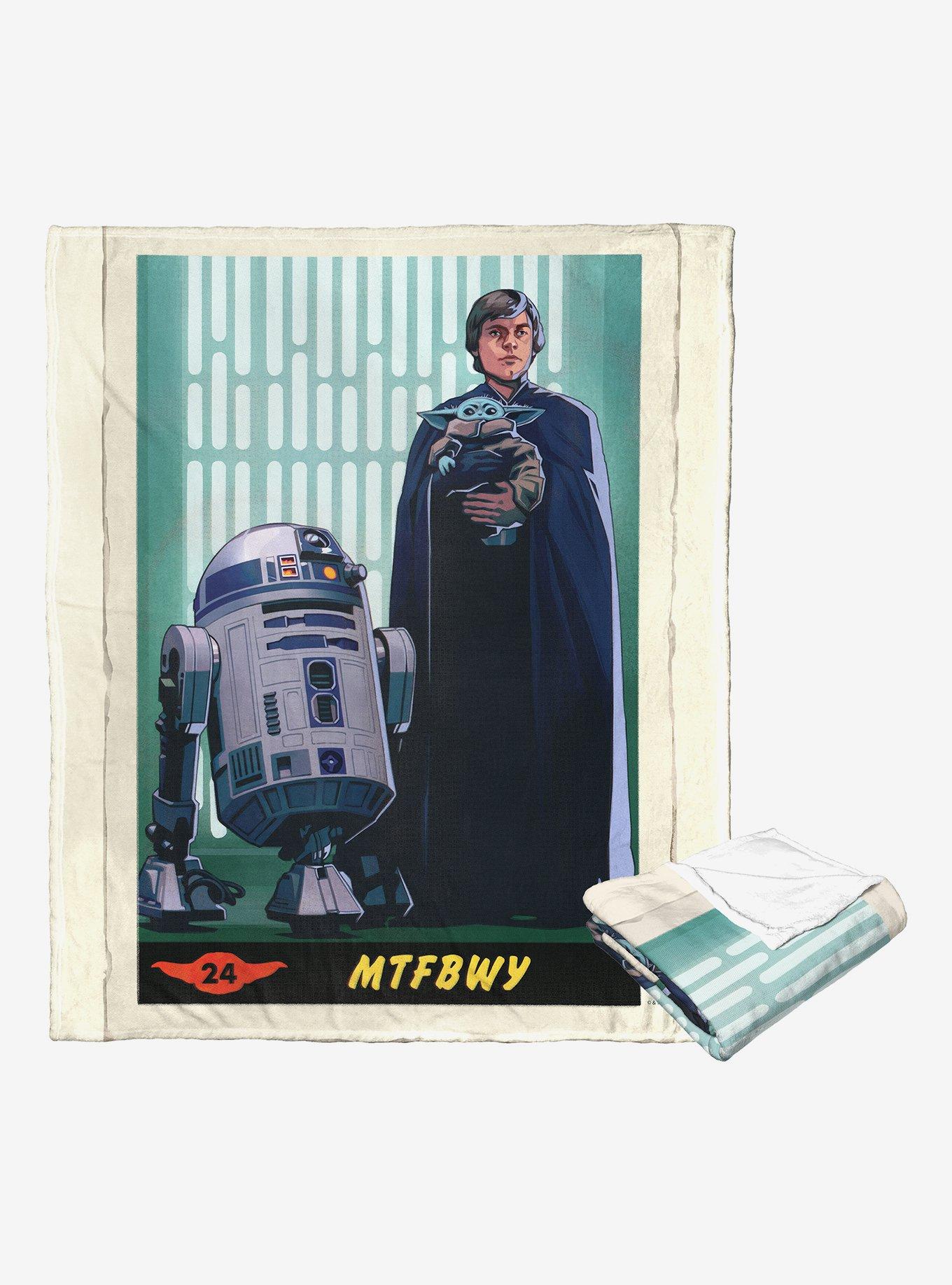 Star Wars The Mandalorian Luke & The Child Blanket, , hi-res