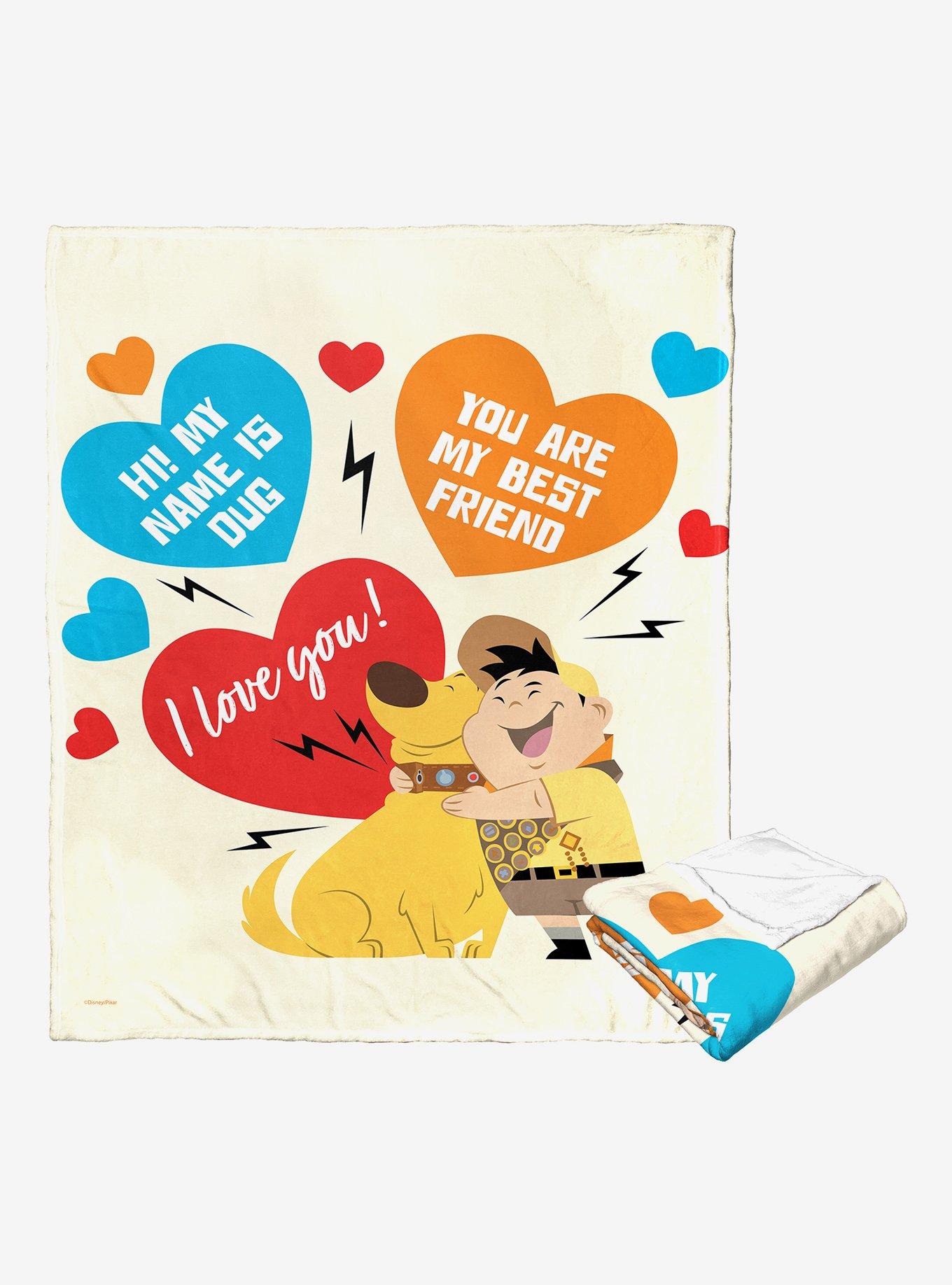 Disney Pixar Up Boys Best Valentines Throw Blanket, , alternate