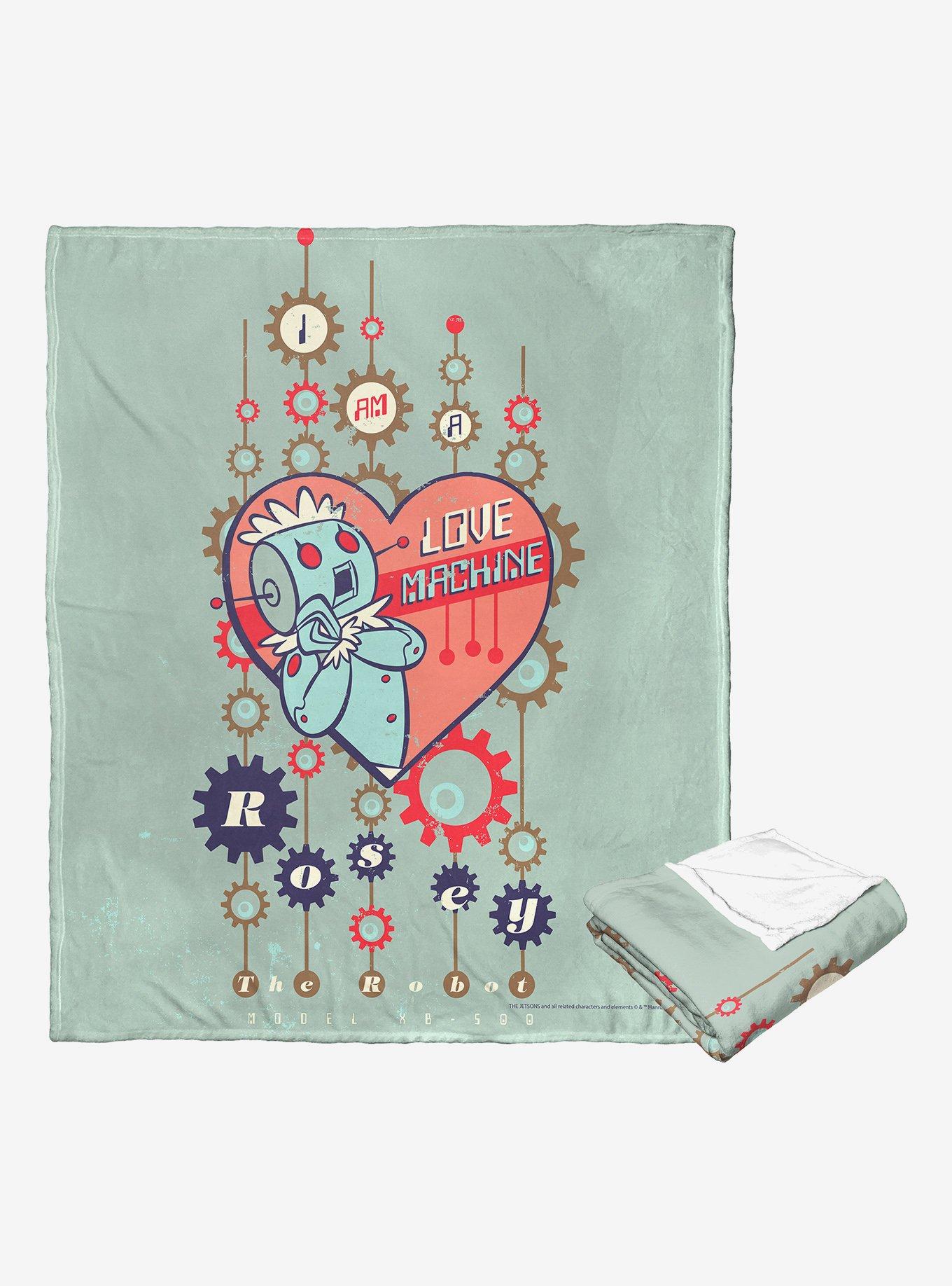 The Jetsons Love Machine Rosey Throw Blanket