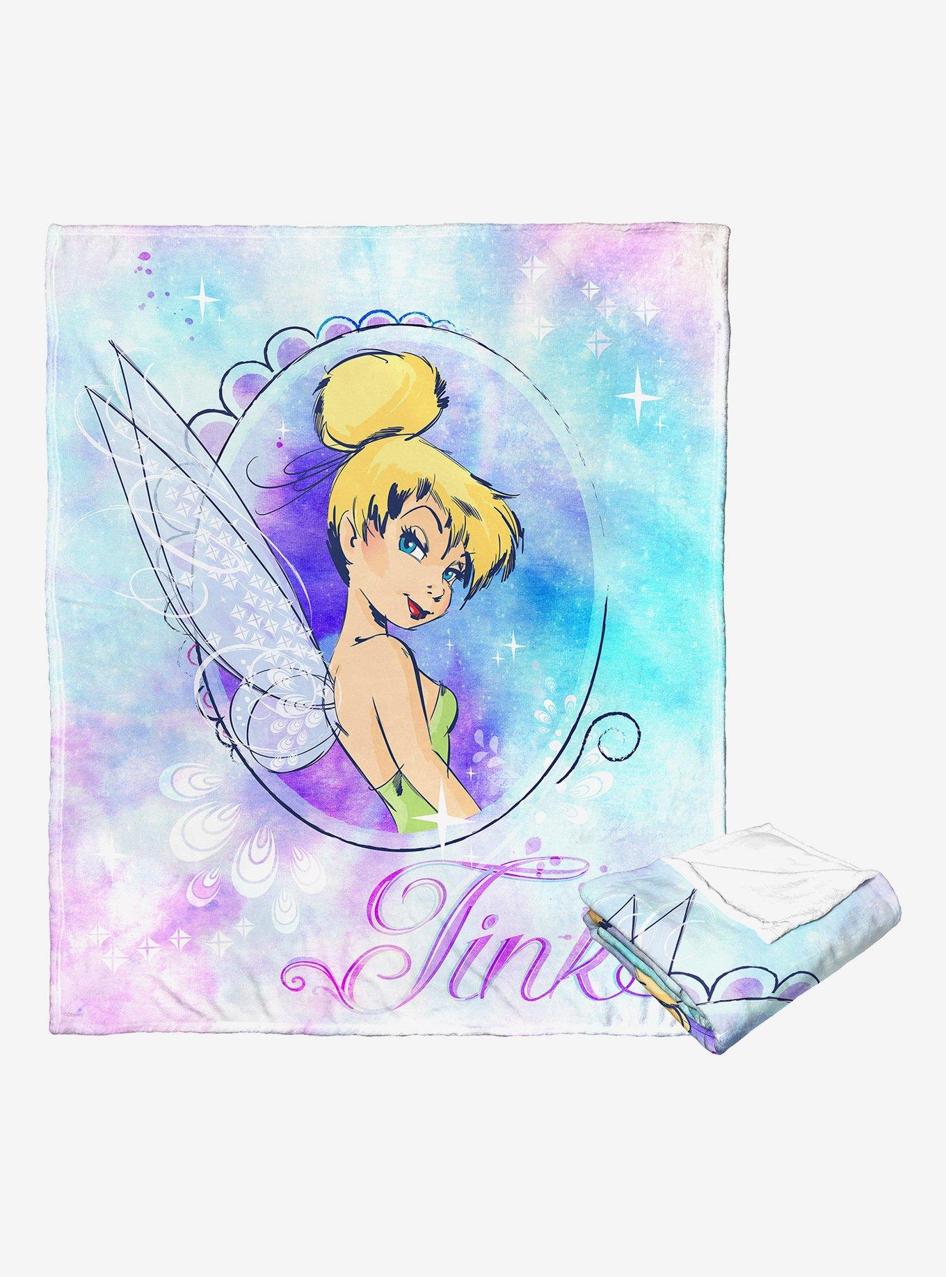 Disney Tinker Bell Cosmic Tink Throw Blanket, , alternate