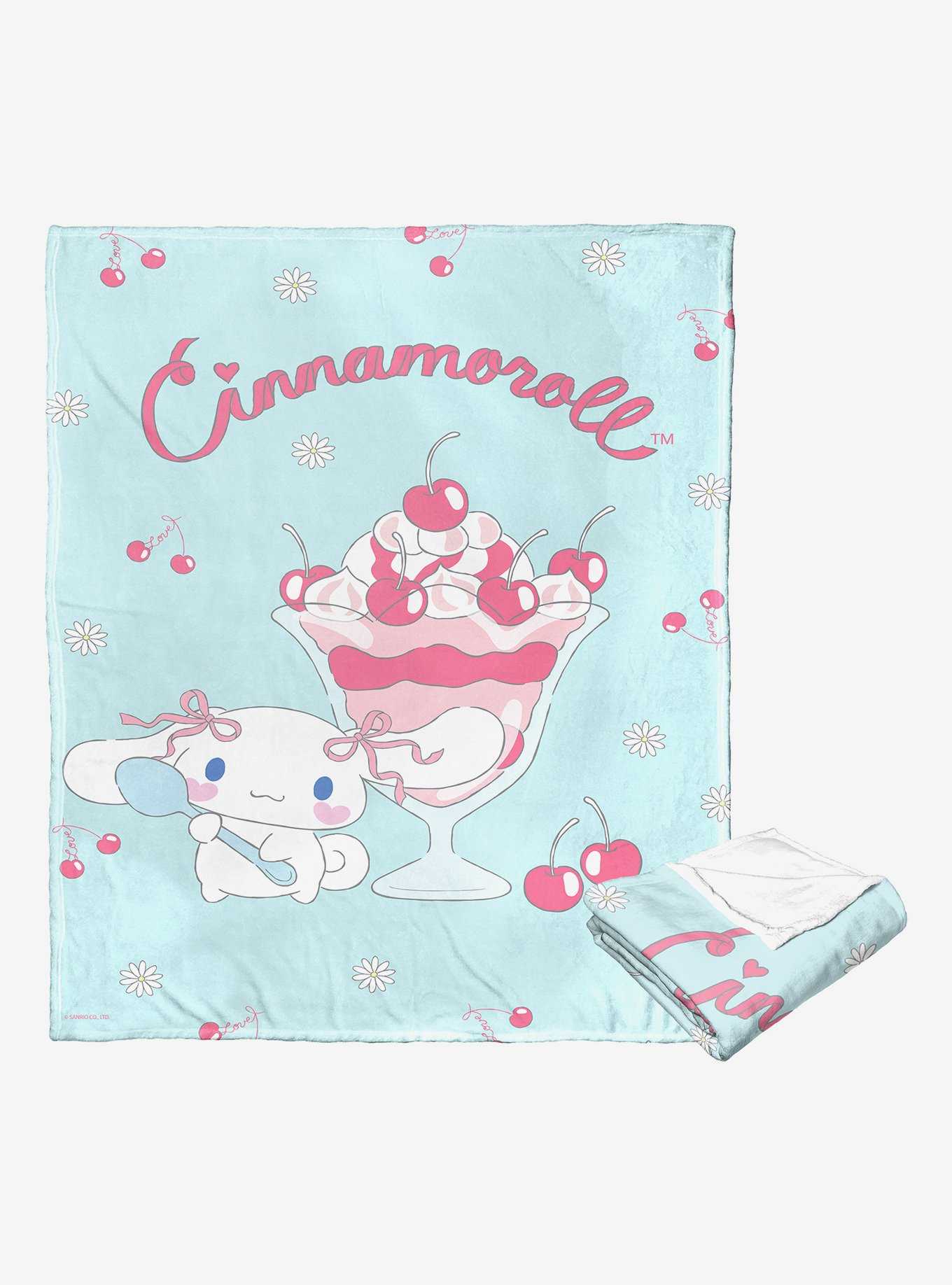 Cinnamoroll Cherry On Top Silk Touch Throw Blanket, , hi-res