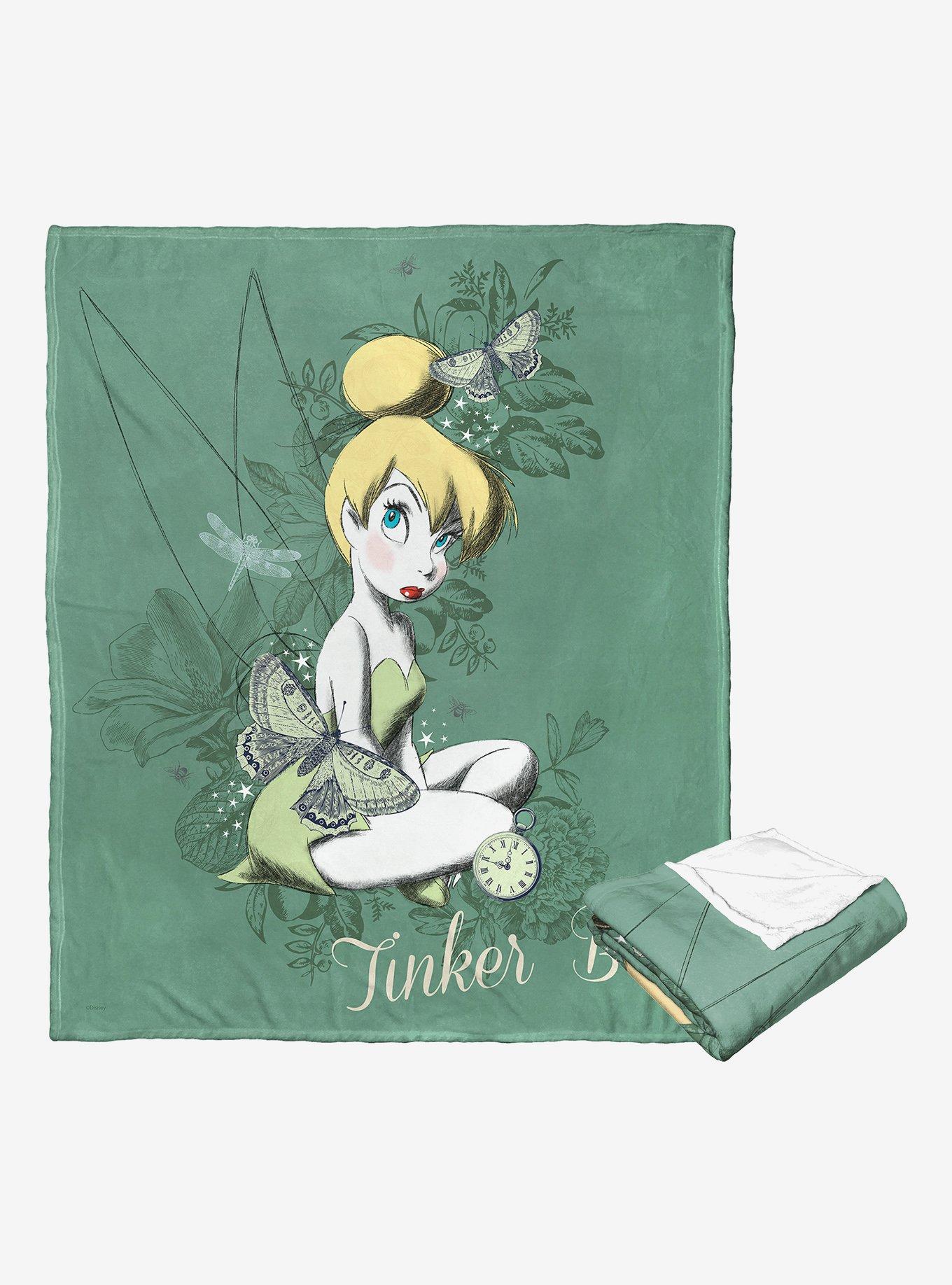 Disney Tinker Bell Forest Pixie Throw Blanket