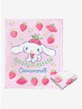 Cinnamoroll Sweet As Strawberries Throw Blanket, , alternate