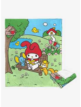 My Melody Outdoor Reading Silk Touch Throw Blanket, , hi-res