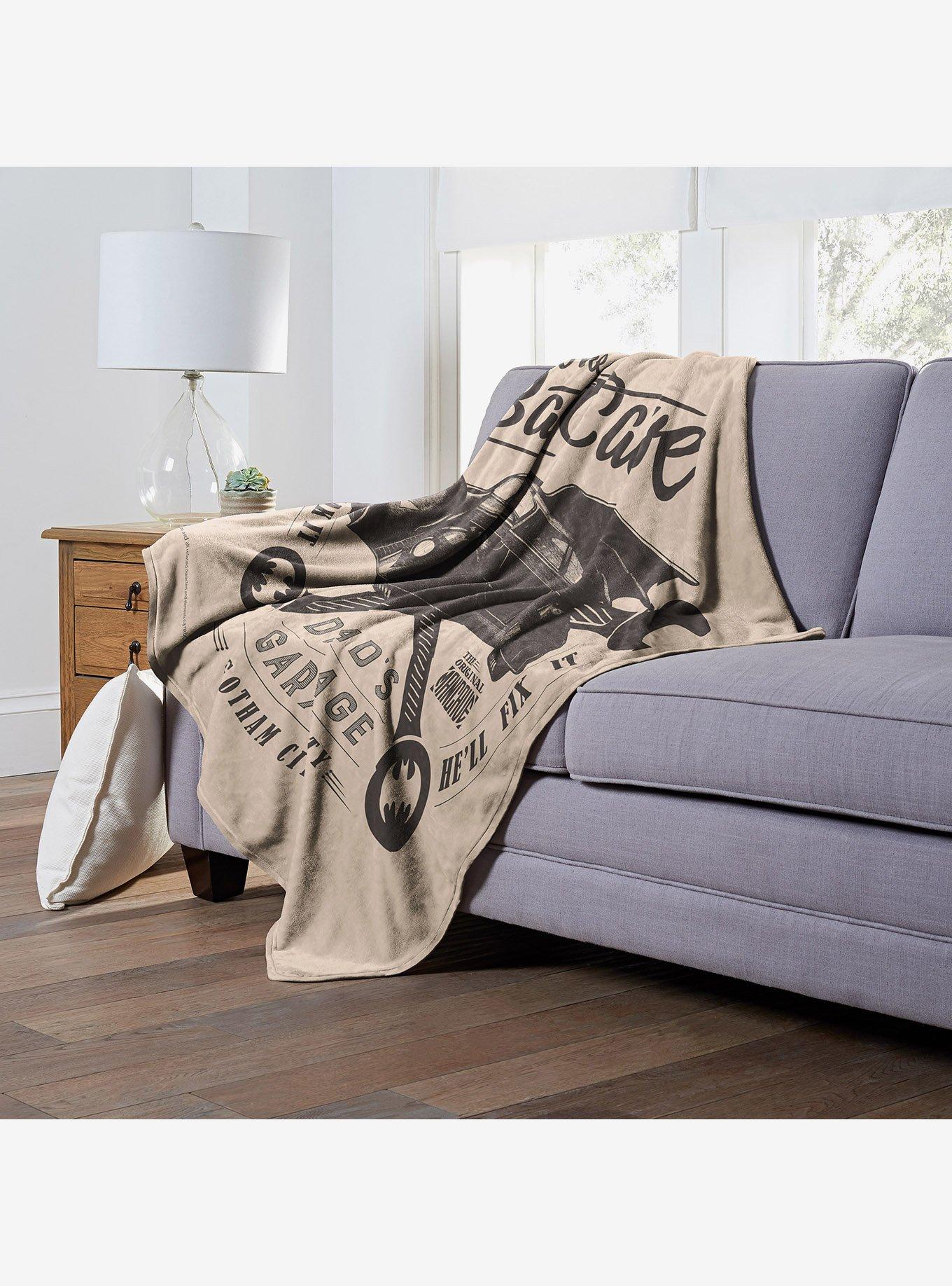 DC Comics Batman The Dad Cave Throw Blanket