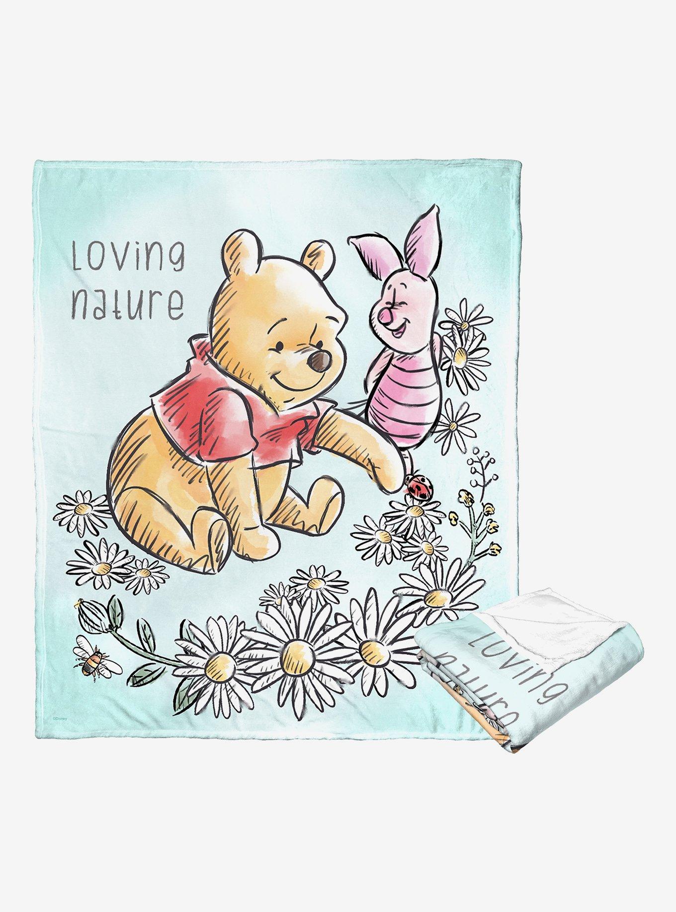 Disney Winnie The Pooh Daisies & Friends Throw Blanket