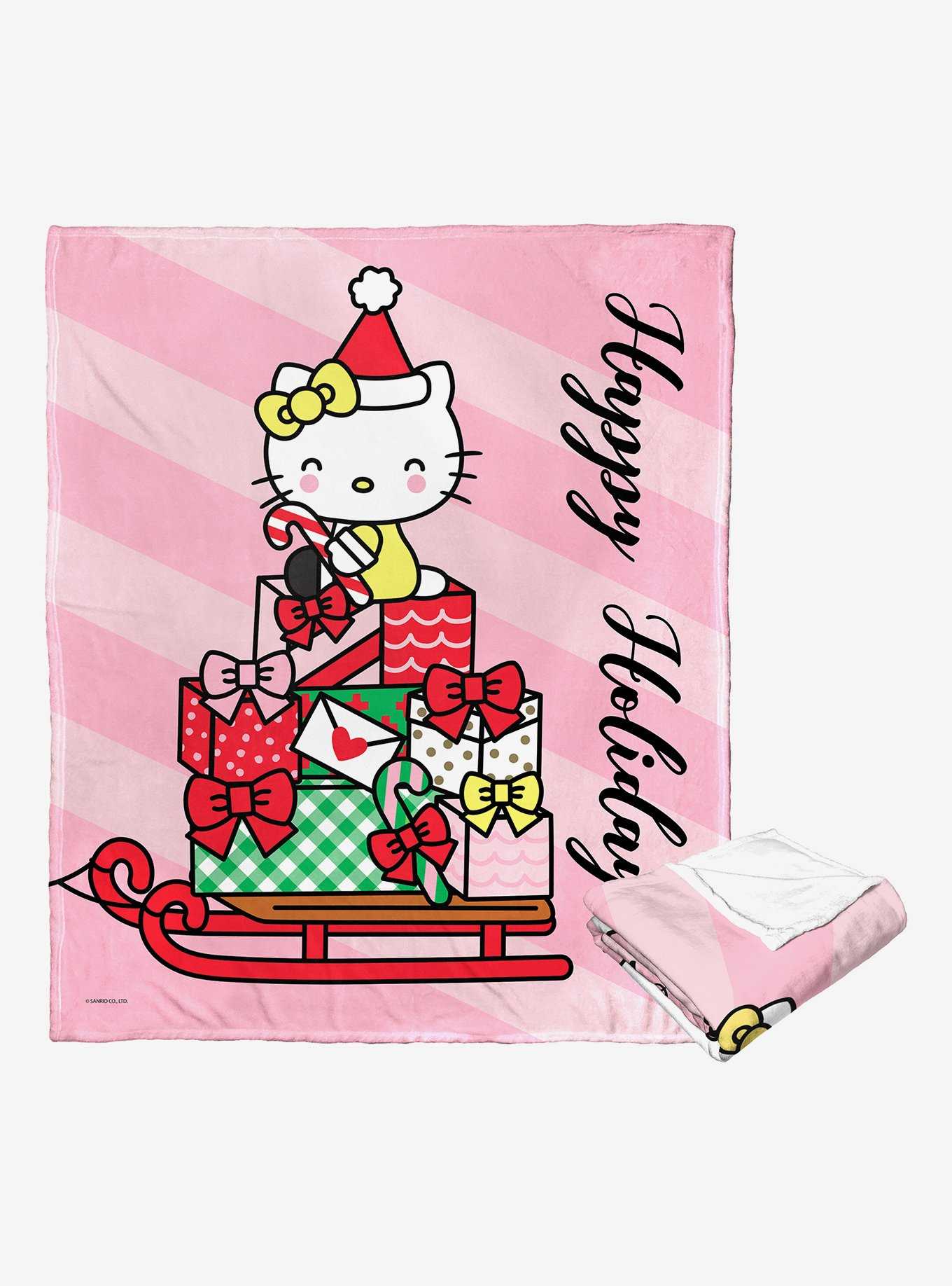 Sanrio Hello Kitty Happy Holidays Throw Blanket, , hi-res