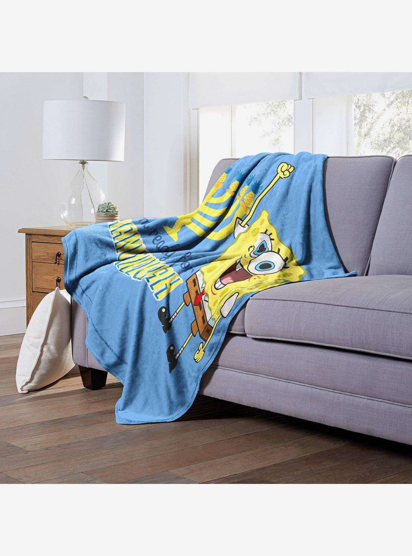 SpongeBob SquarePants I'm Ready For Hanukkah Throw Blanket