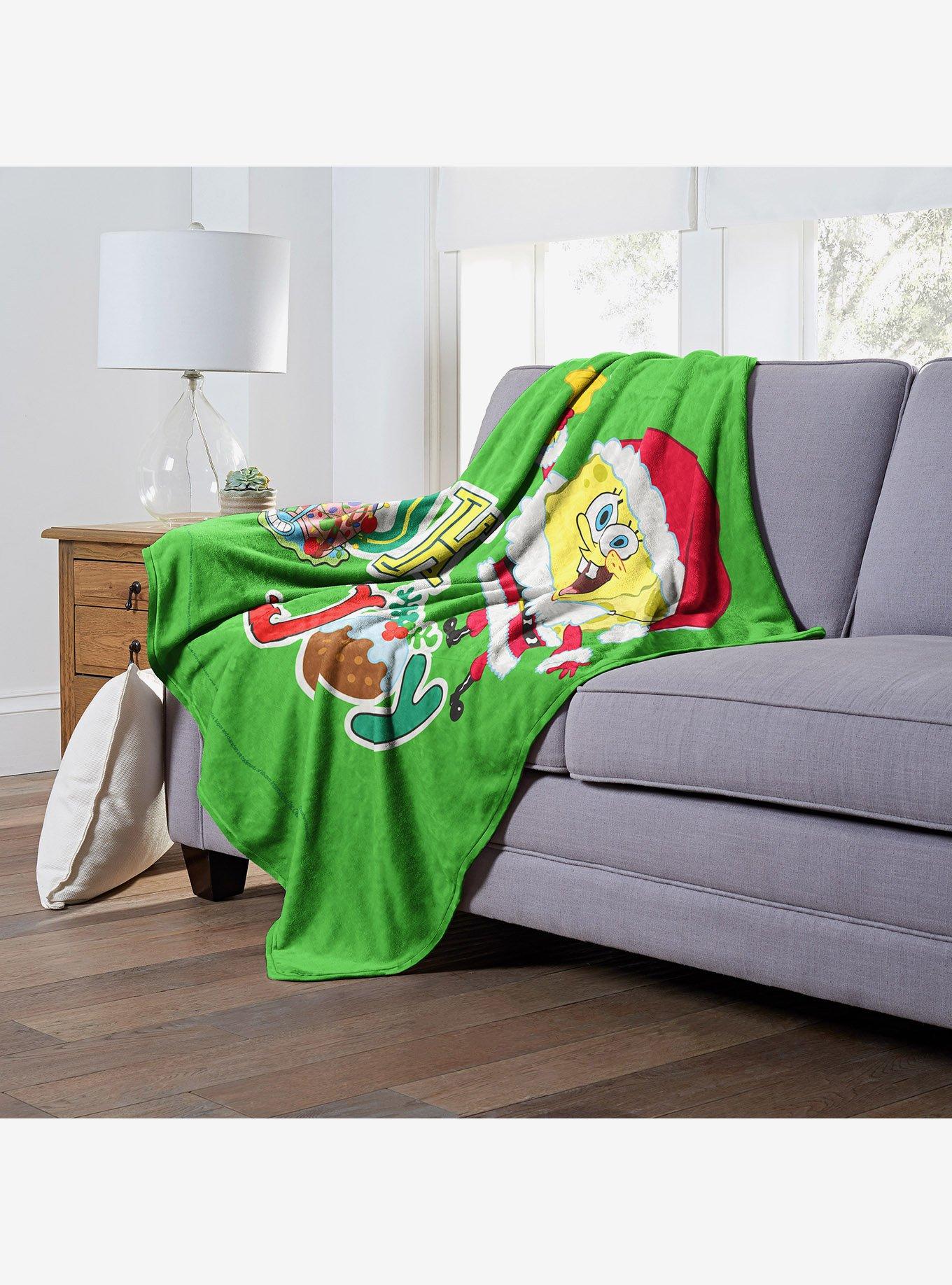 SpongeBob SquarePants Oh Joyful Holiday Throw Blanket, , hi-res