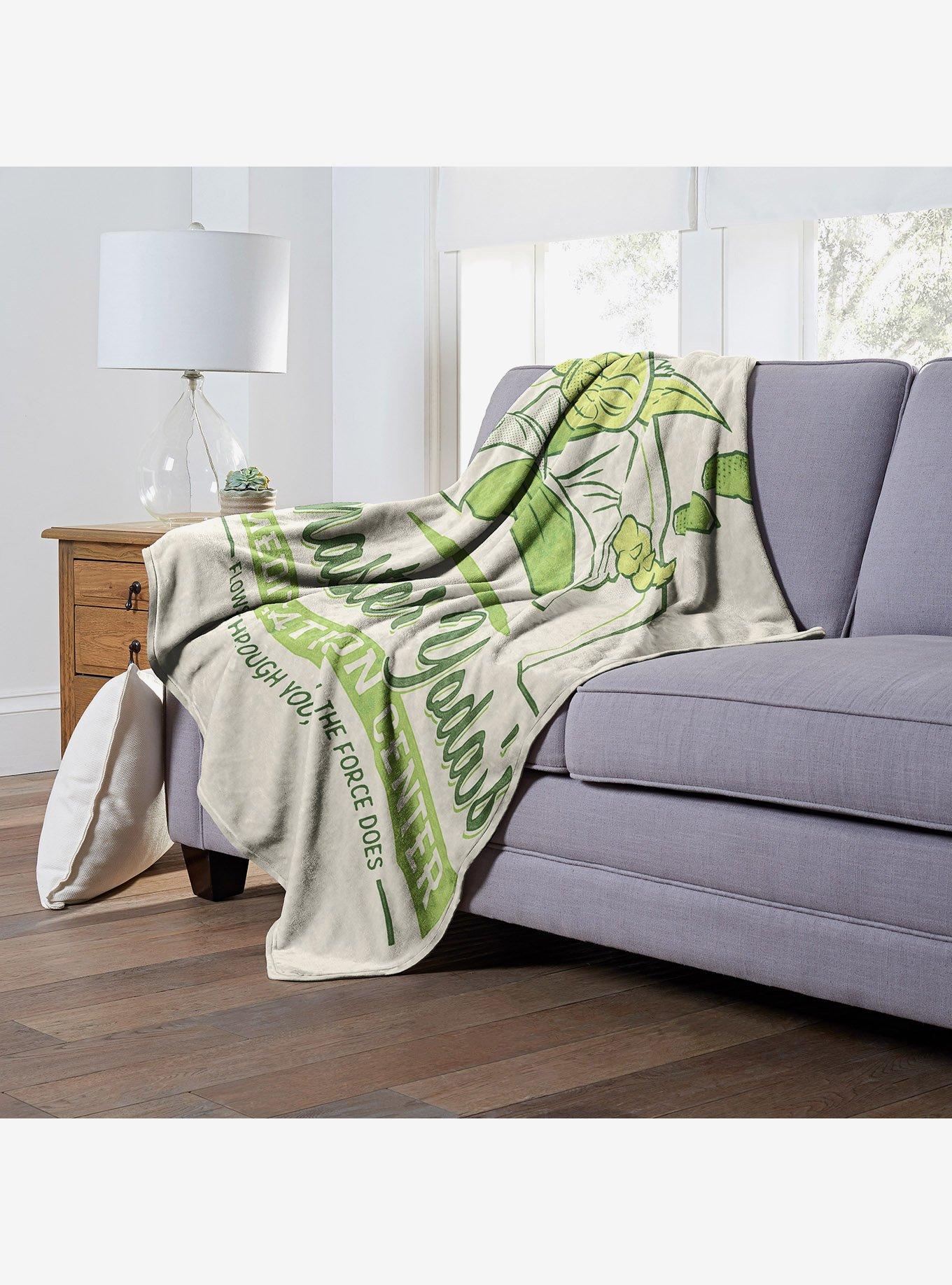 Star Wars Master Yoda Meditation Center Blanket, , alternate