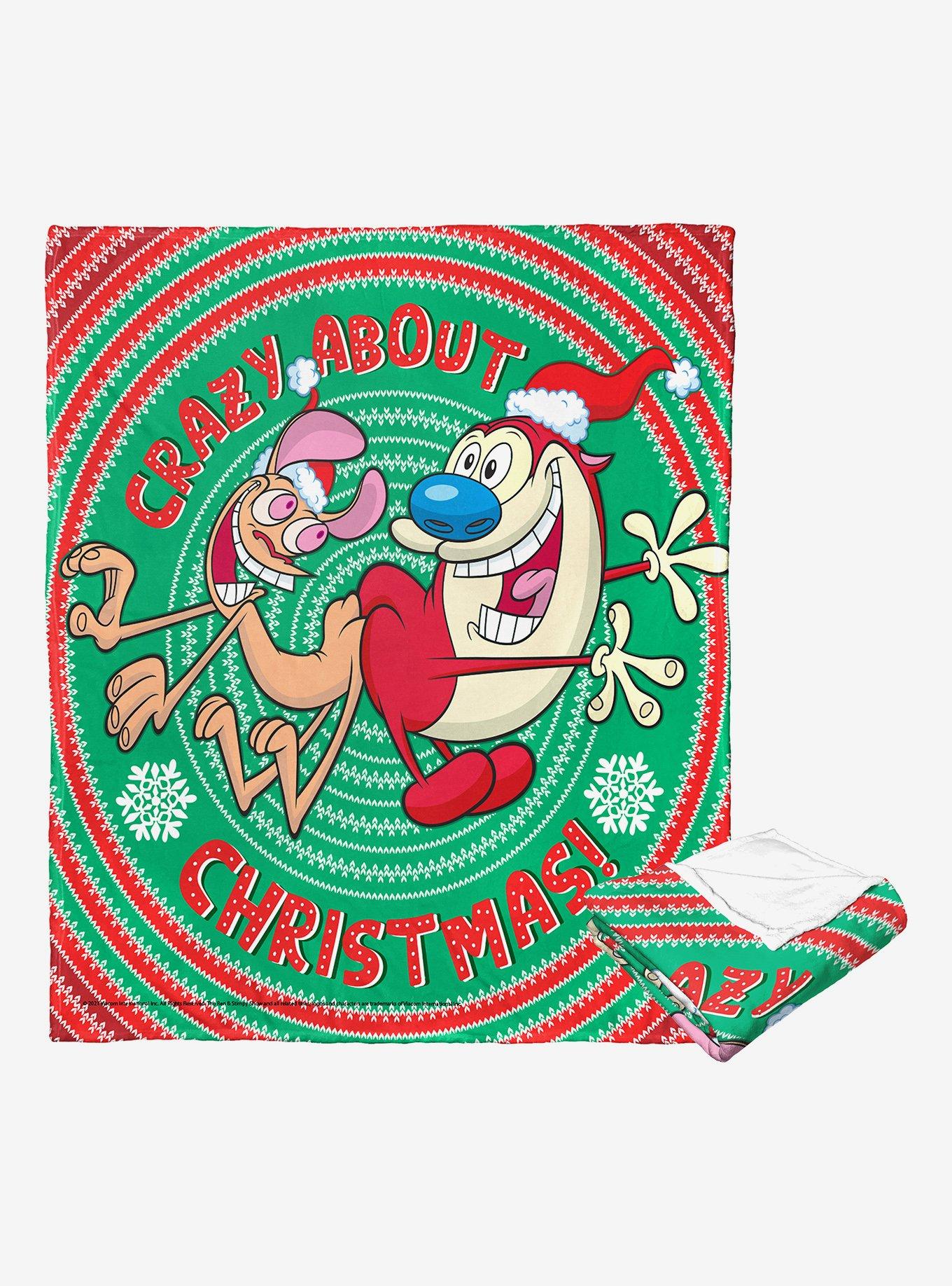 The Ren & Stimpy Crazy About Christmas Blanket, , hi-res