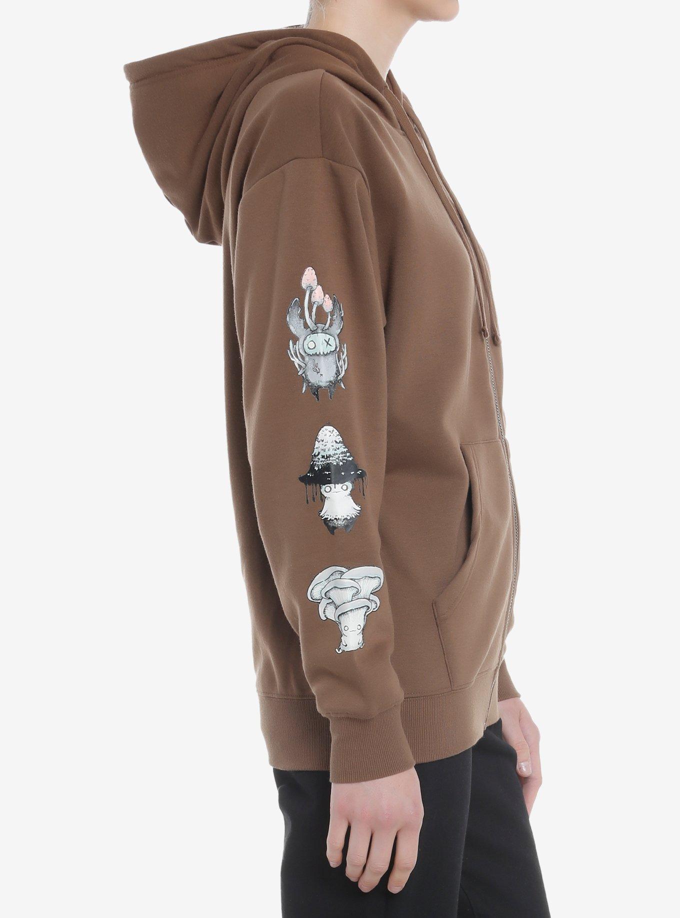 Mushroom Creatures Girls Hoodie By Guild Of Calamity, MULTI, alternate