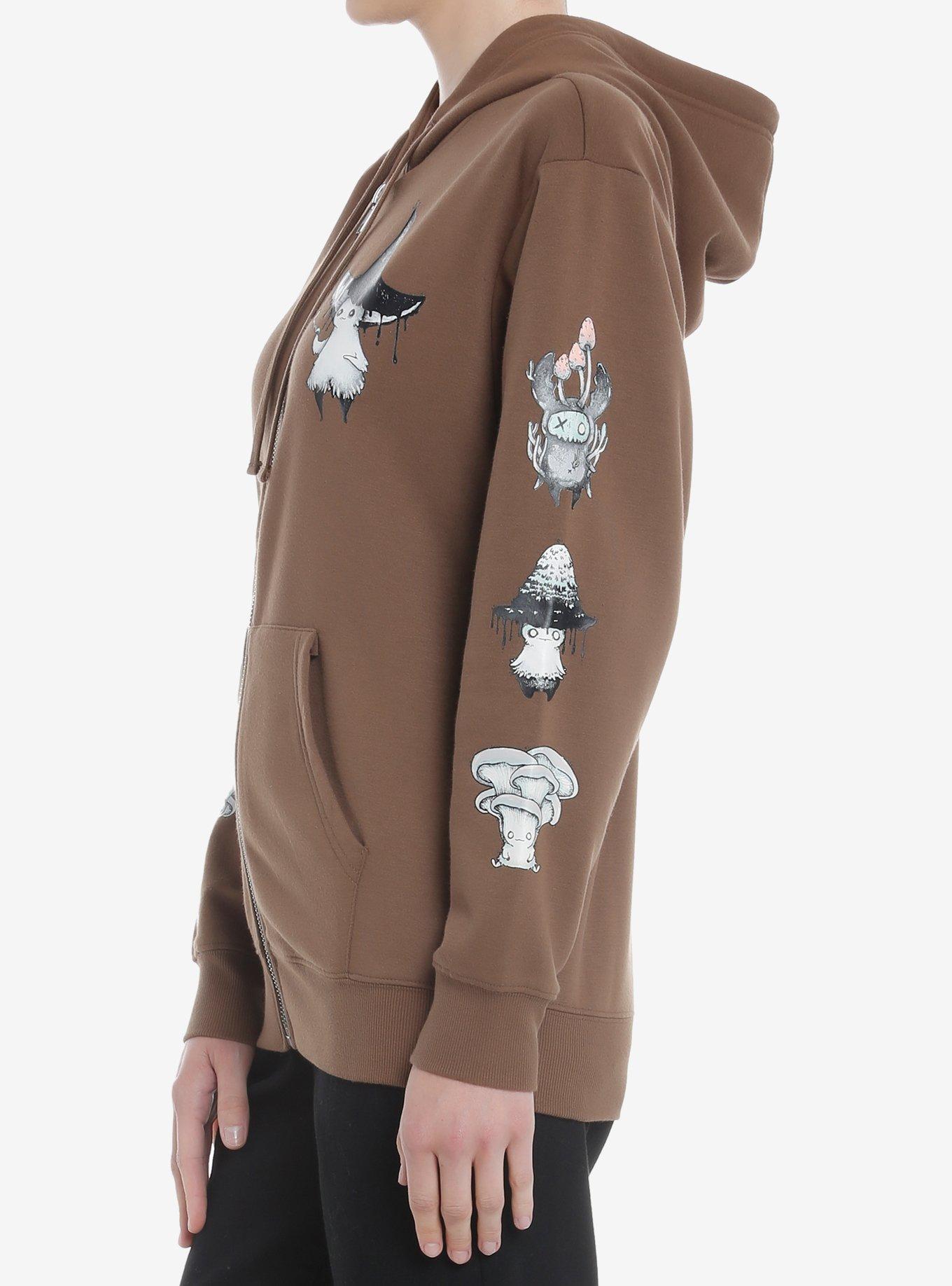 Mushroom Creatures Girls Hoodie By Guild Of Calamity, MULTI, alternate