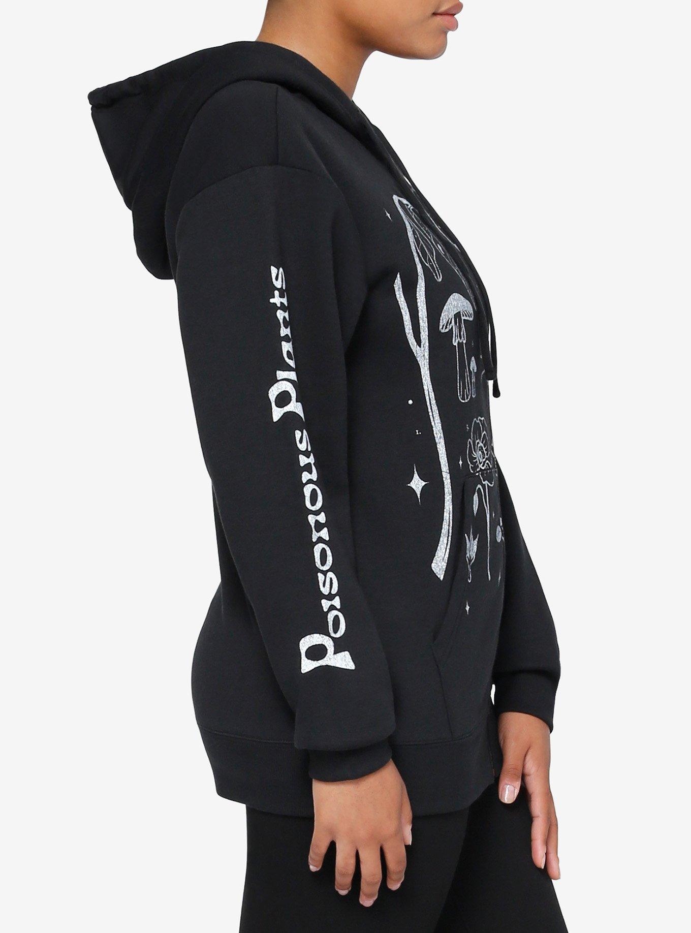 Poisonous Plants Distressed Girls Hoodie, WHITE, alternate