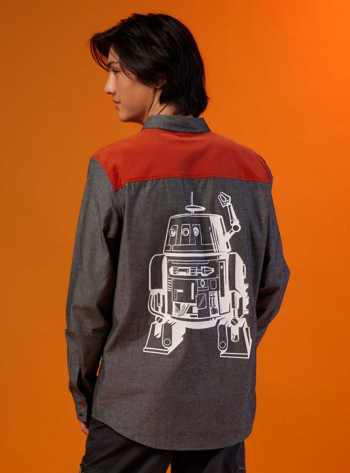 Our Universe Star Wars Ahsoka Chopper Long-Sleeve Woven Button-Up, , hi-res
