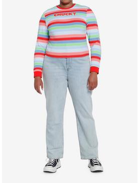 Chucky Stripe Girls Long-Sleeve T-Shirt Plus Size, , hi-res