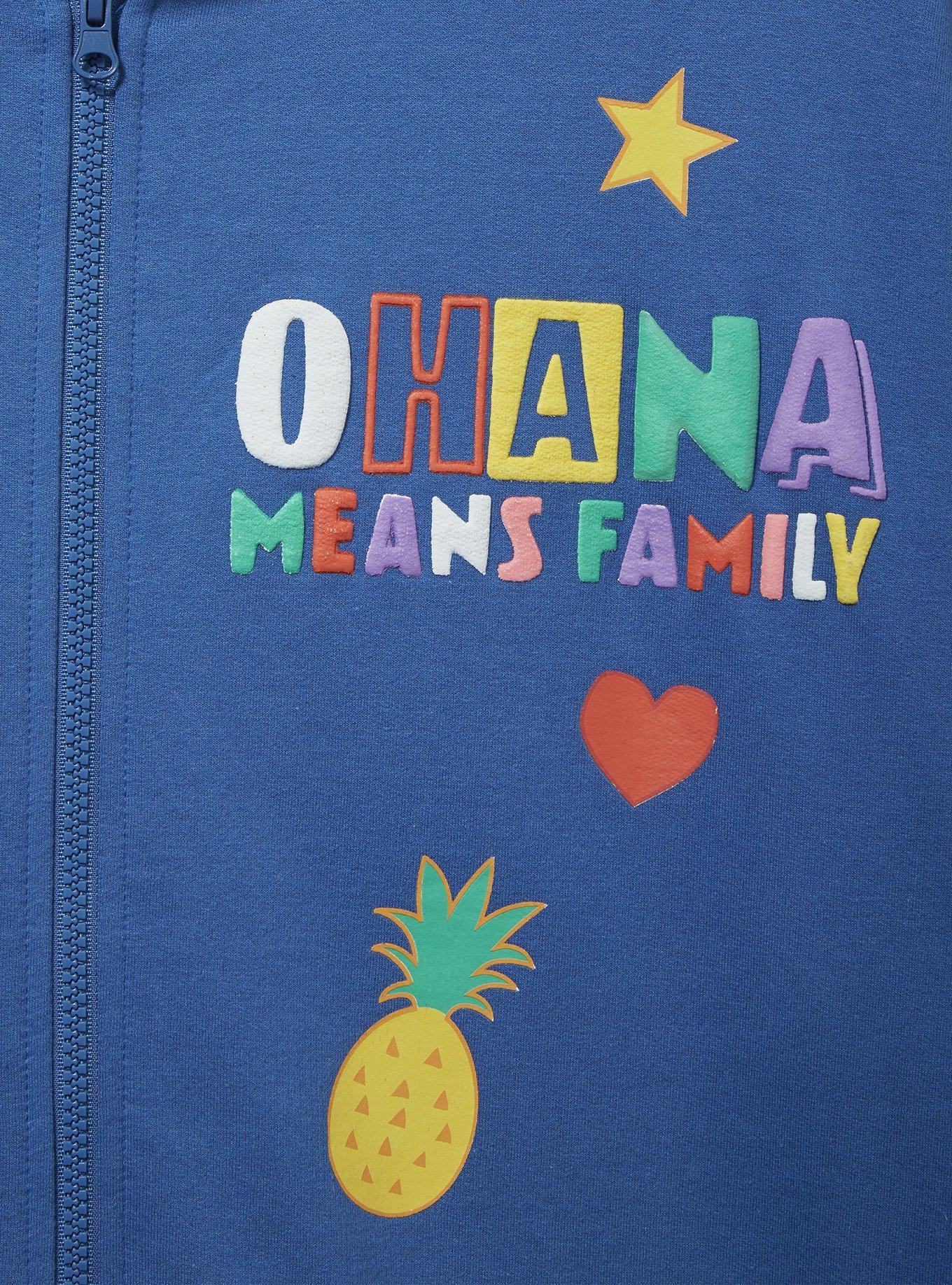 Disney Lilo & Stitch Allover Print Icons Zippered Hoodie - BoxLunch Exclusive, BLUE, alternate