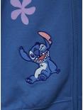 Disney Lilo & Stitch Allover Print Icons Zippered Hoodie - BoxLunch Exclusive, BLUE, alternate