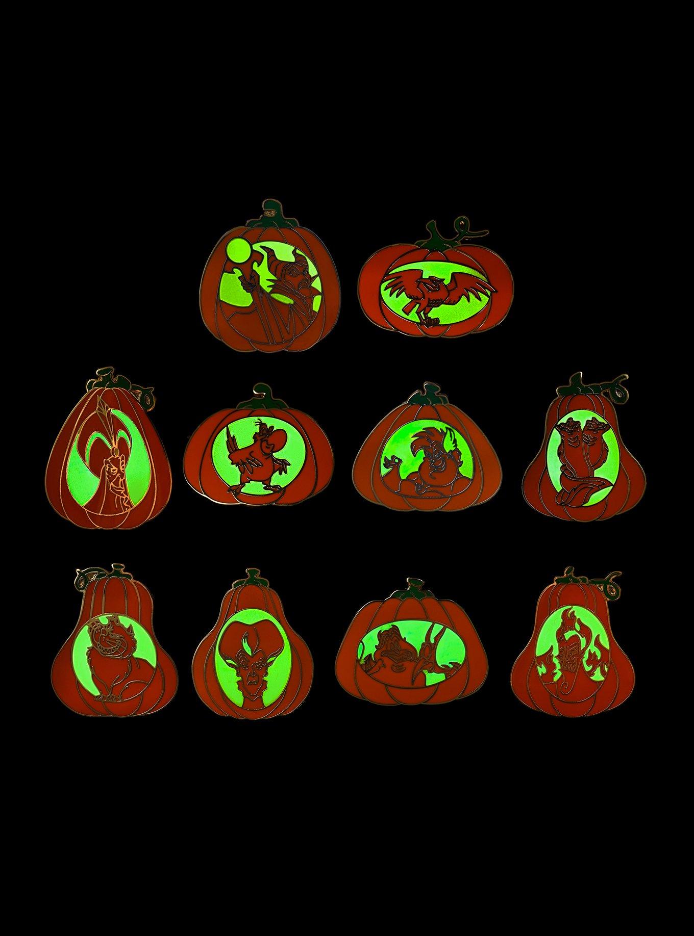 Disney Villains Jack-O-Lantern Glow-in-the-Dark Blind Box Enamel Pin - BoxLunch Exclusive, , alternate