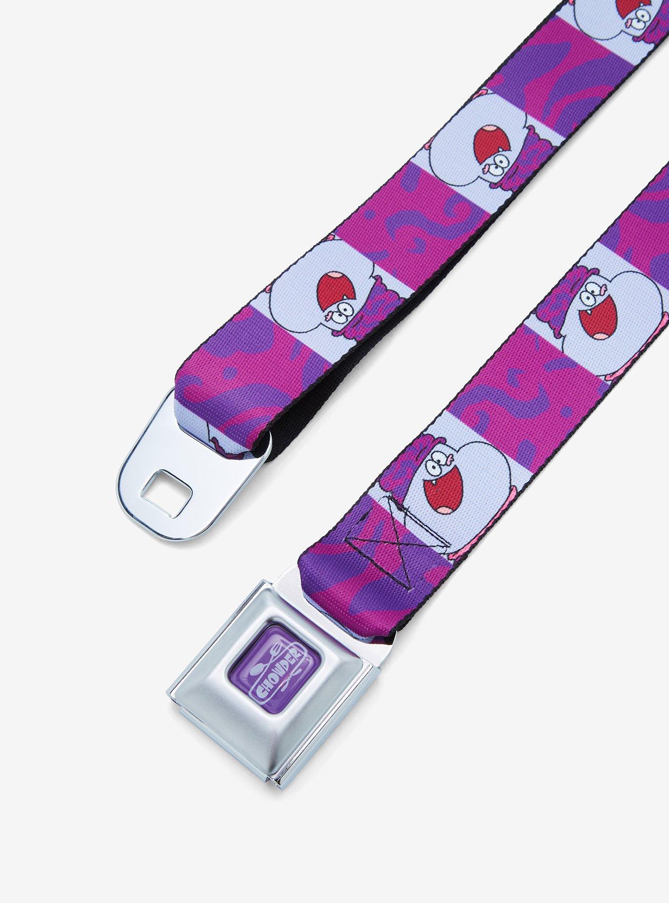 Chowder Purple Swirl Seatbelt Belt, , alternate