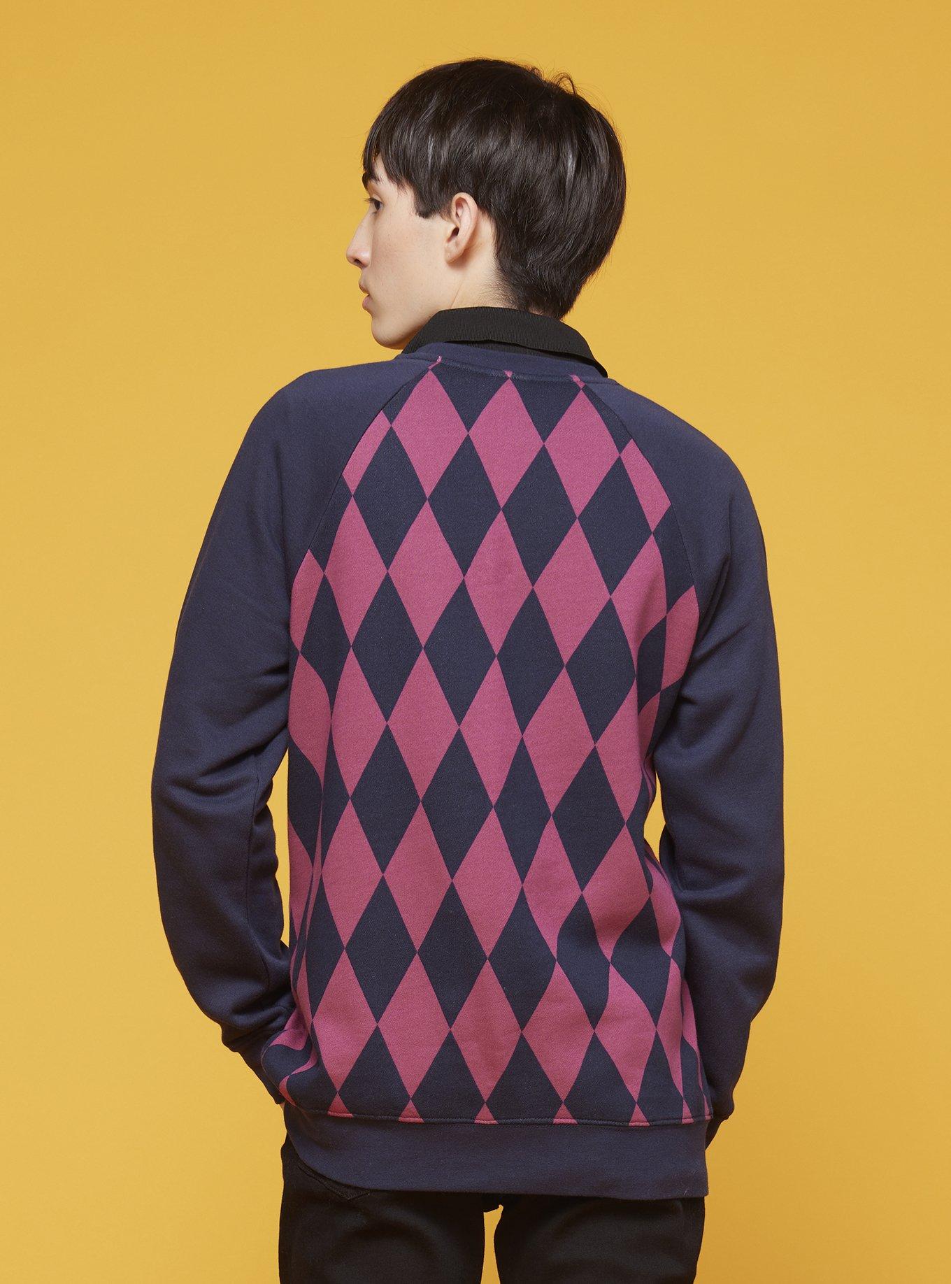 Our Universe Studio Ghibli Howl's Moving Castle Calcifer Argyle Sweatshirt, MULTI, alternate