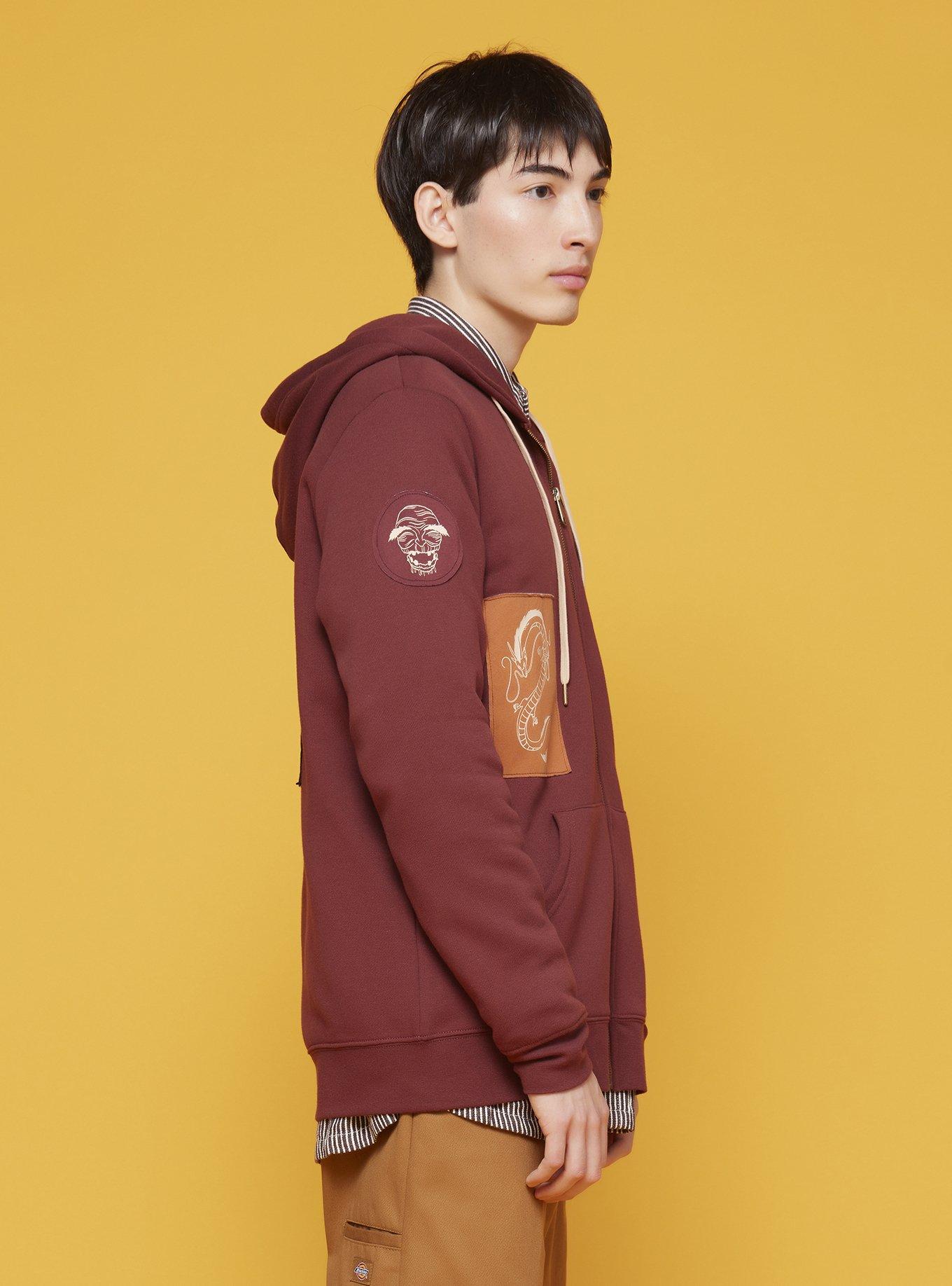 Our Universe Studio Ghibli Spirited Away Icon Patch Hoodie, BURGUNDY, alternate